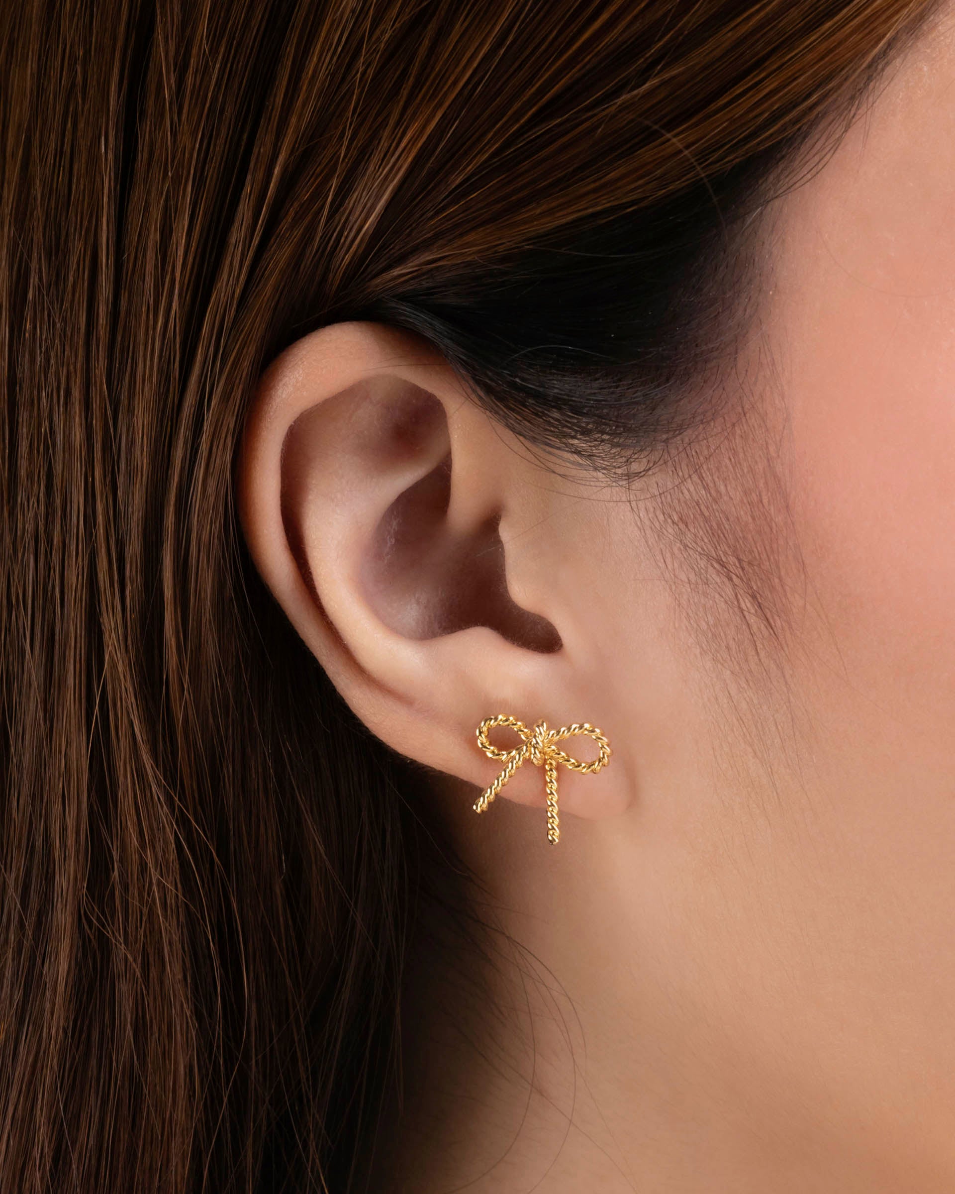 Karina Stud Earrings in Gold