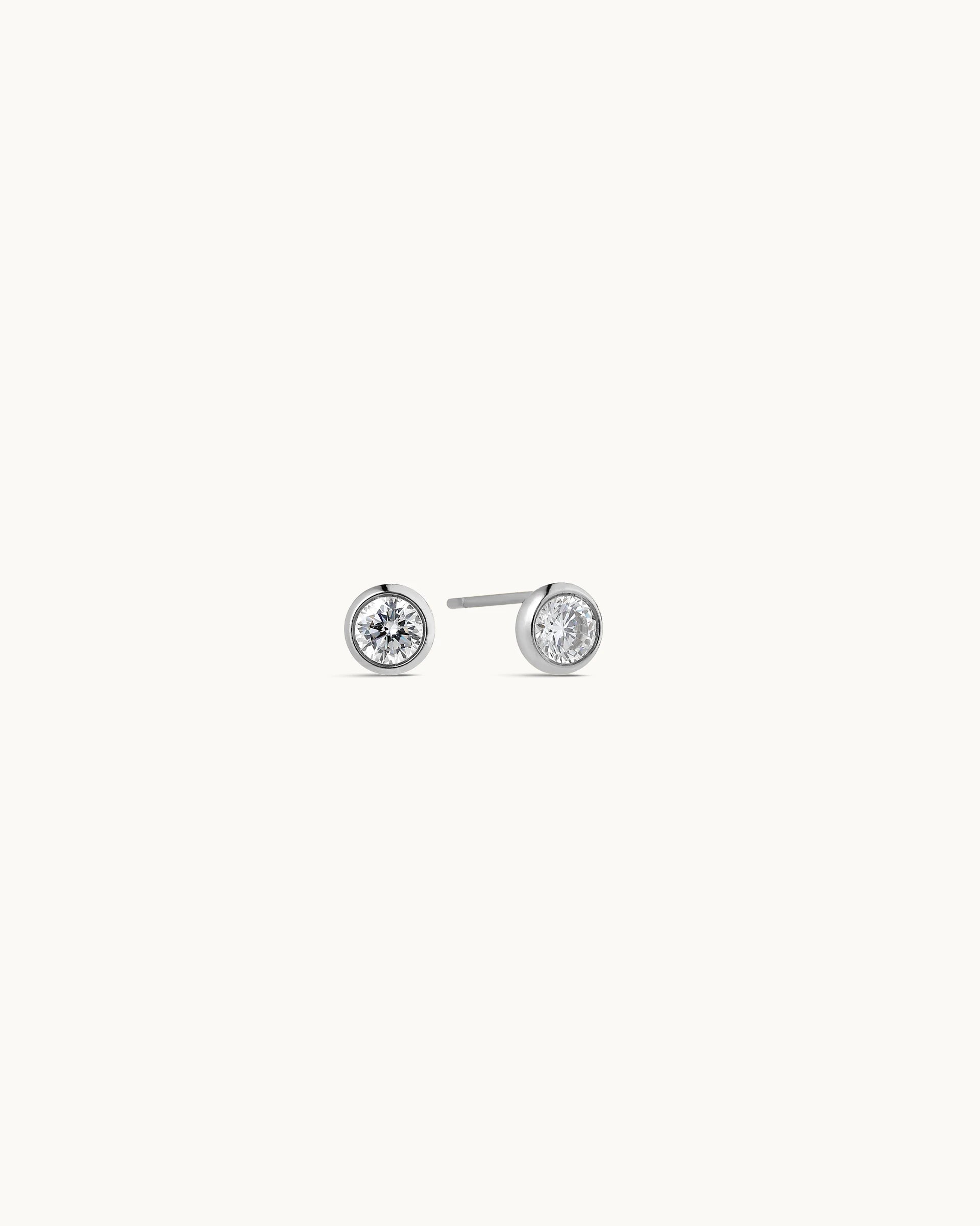 Camryn Stud Earrings in Silver