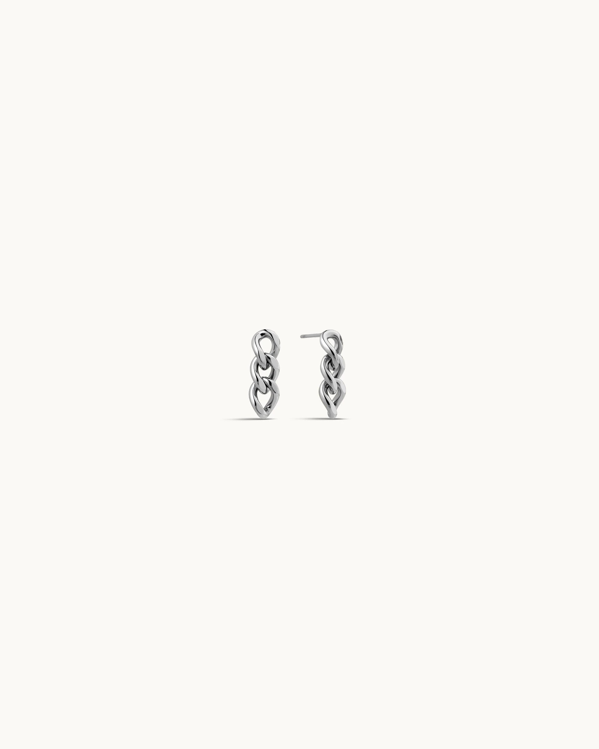 Macey Stud Earrings in Silver