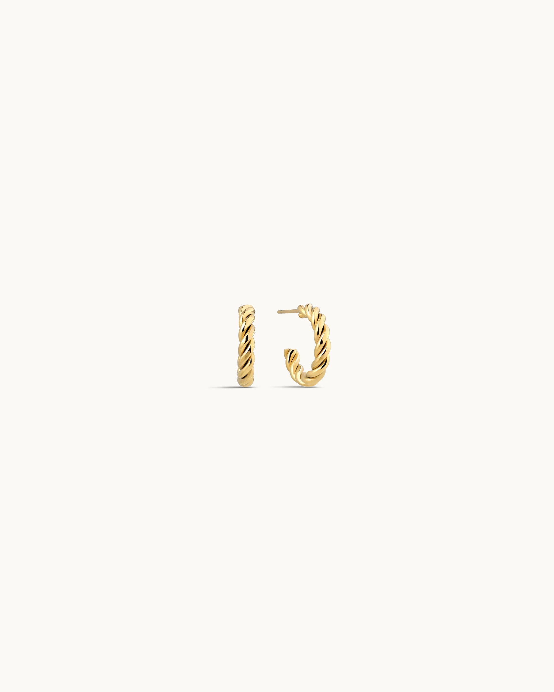Ansley Hoop Earrings in Gold