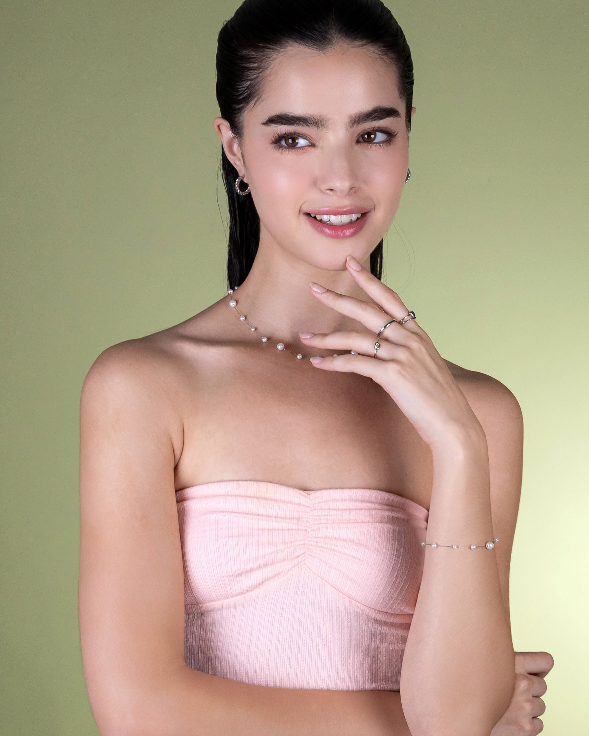 Brisa Pearl Bracelet in Silver