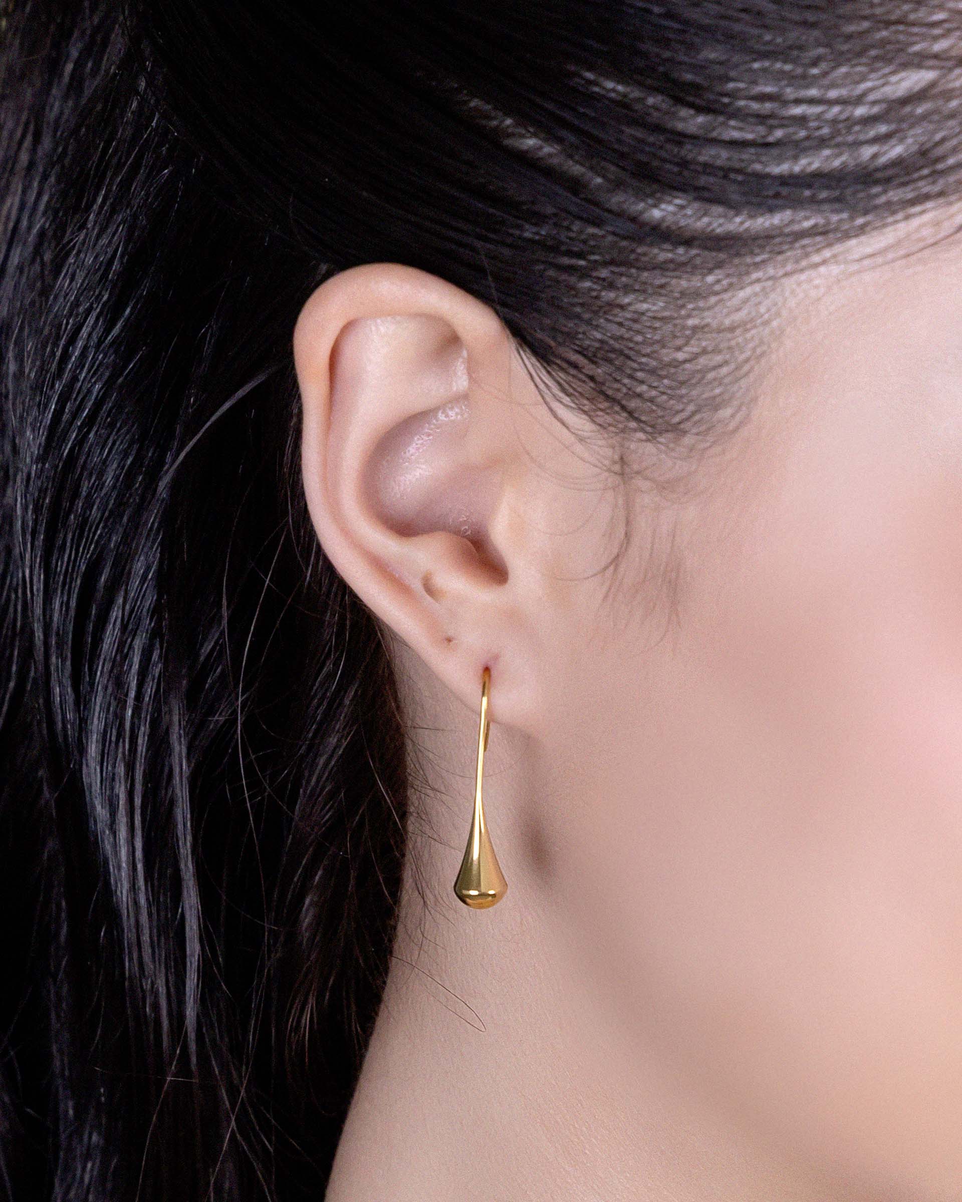 Christine Teardrop Earrings in Gold