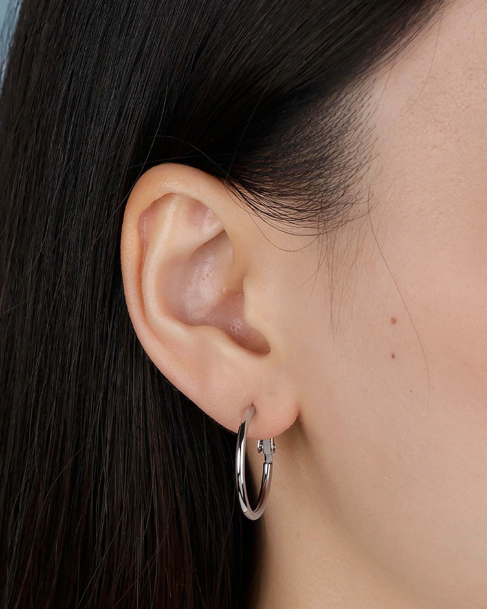 Jannie Hoop Earrings in Silver - S