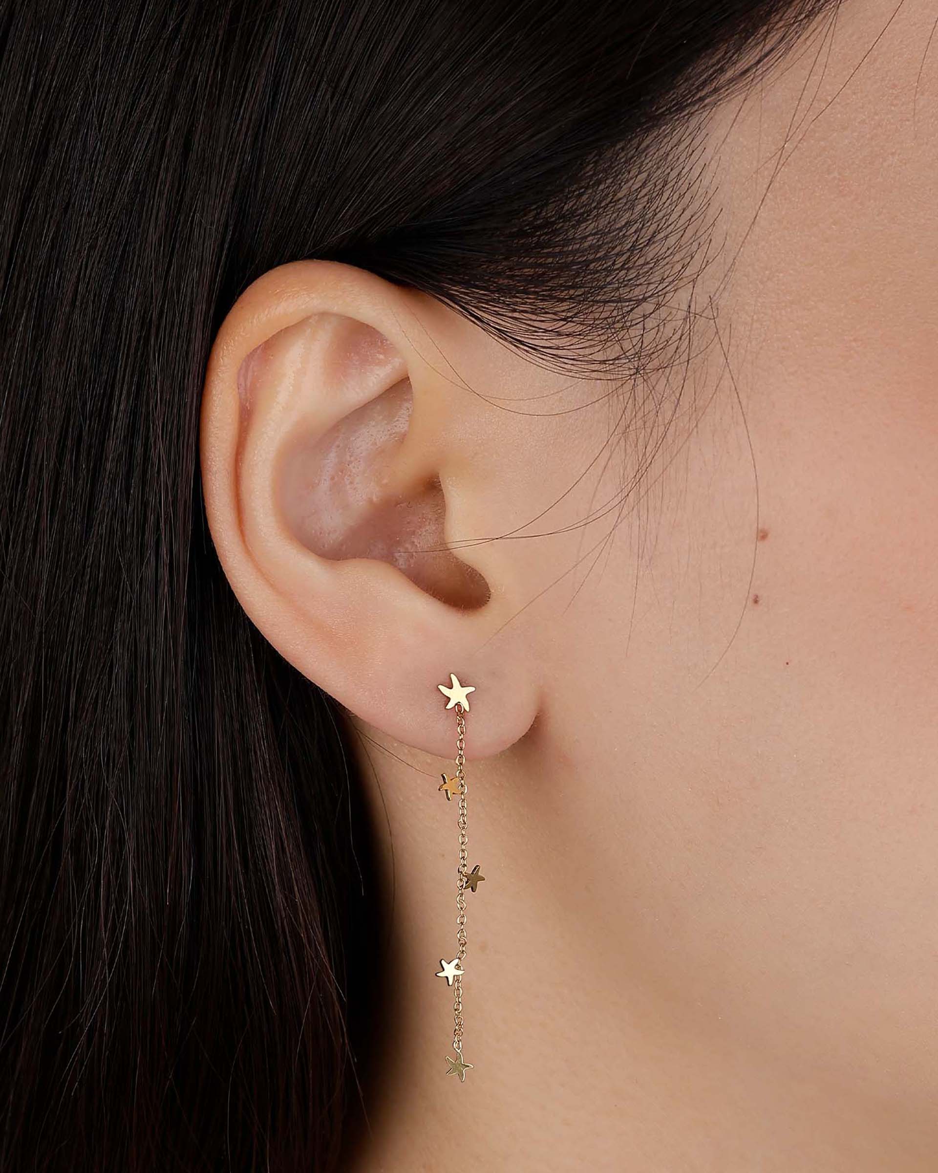 Norma Starfish Dangling Earring in Gold