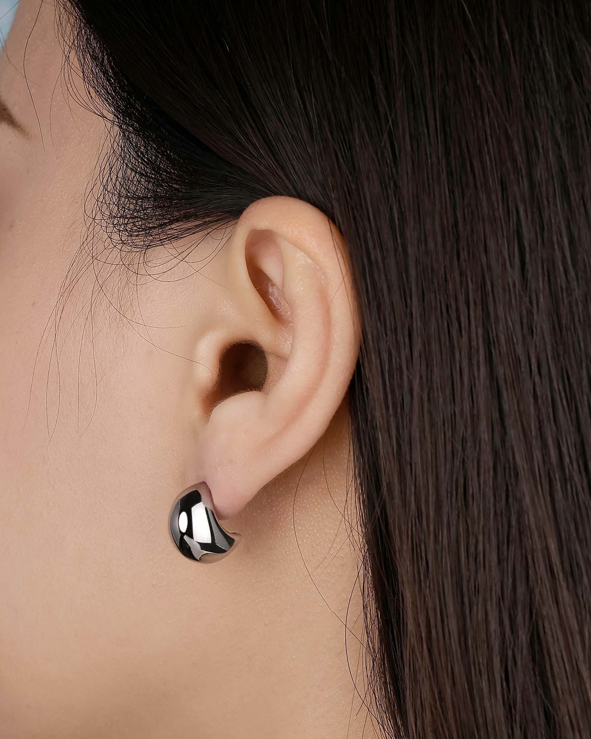 Marion Stud Earrings in Silver