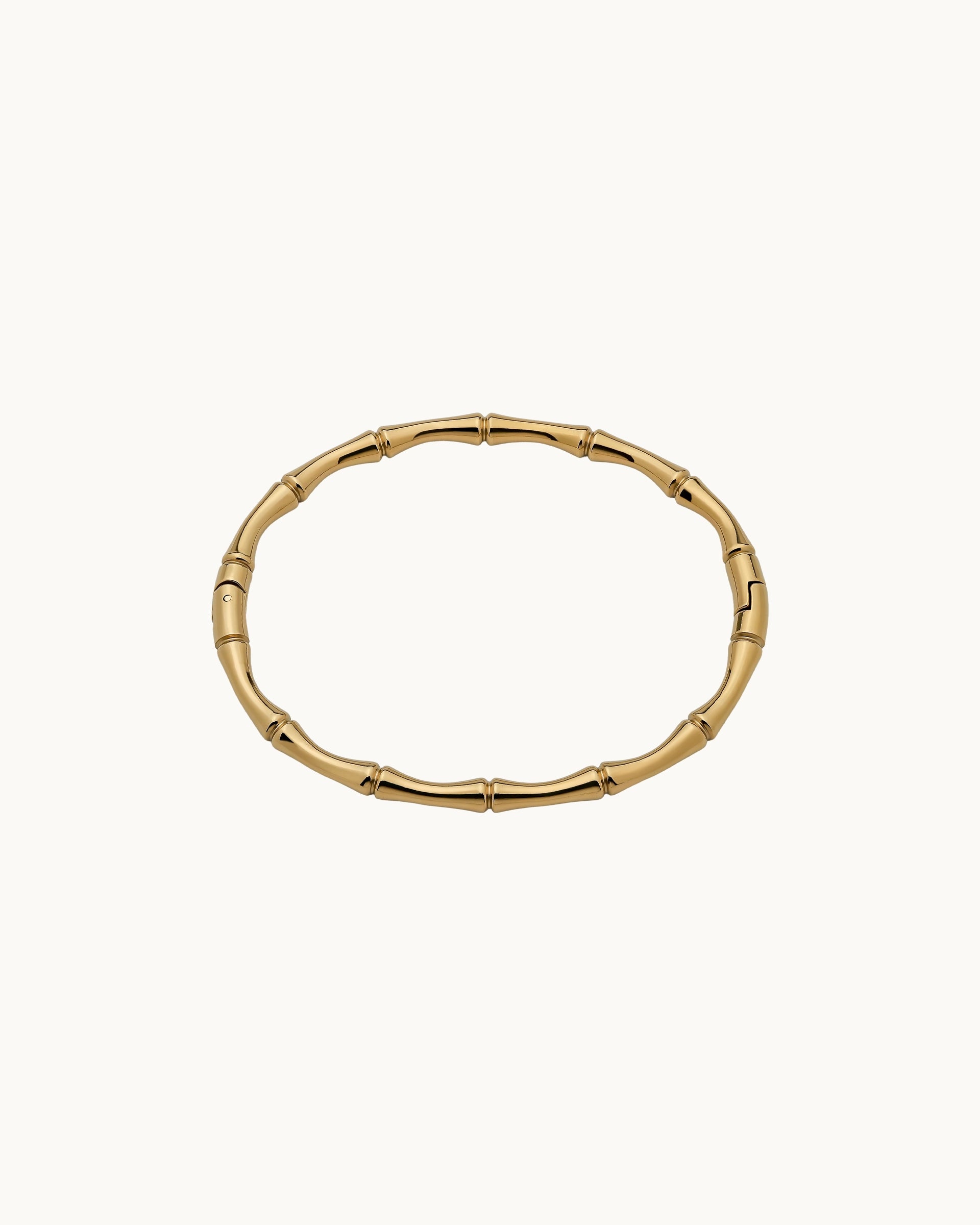 Reed Bamboo Bangle in Gold