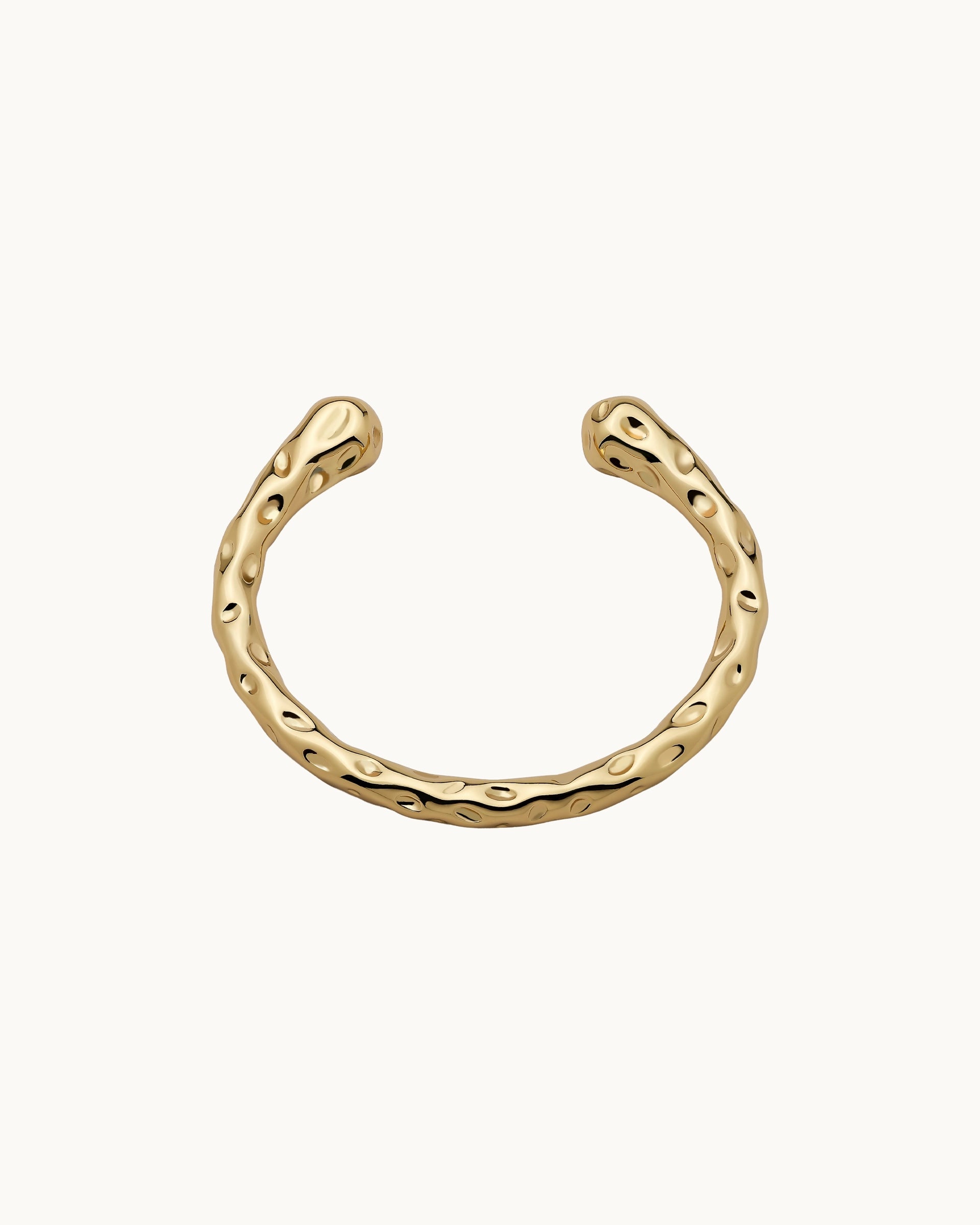 Selma Molten Cuff Bangle in Gold