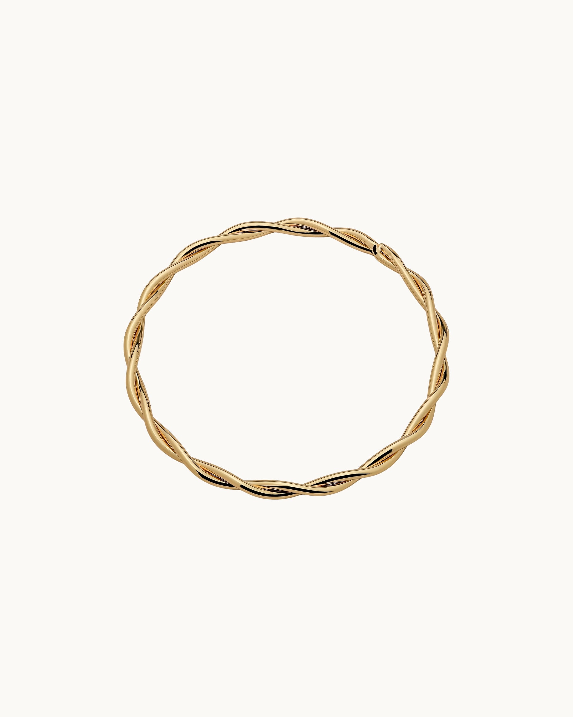 Yvette Twisted Bangle in Gold