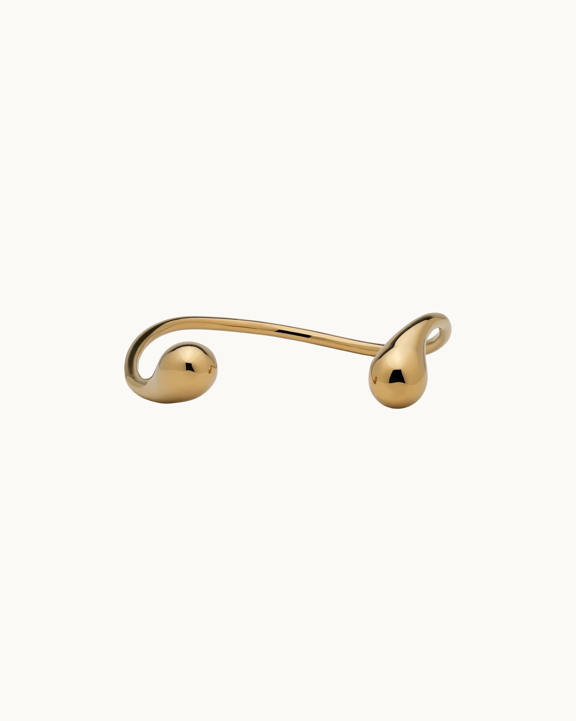 Effie Sculptural Cuff Bangle in Gold