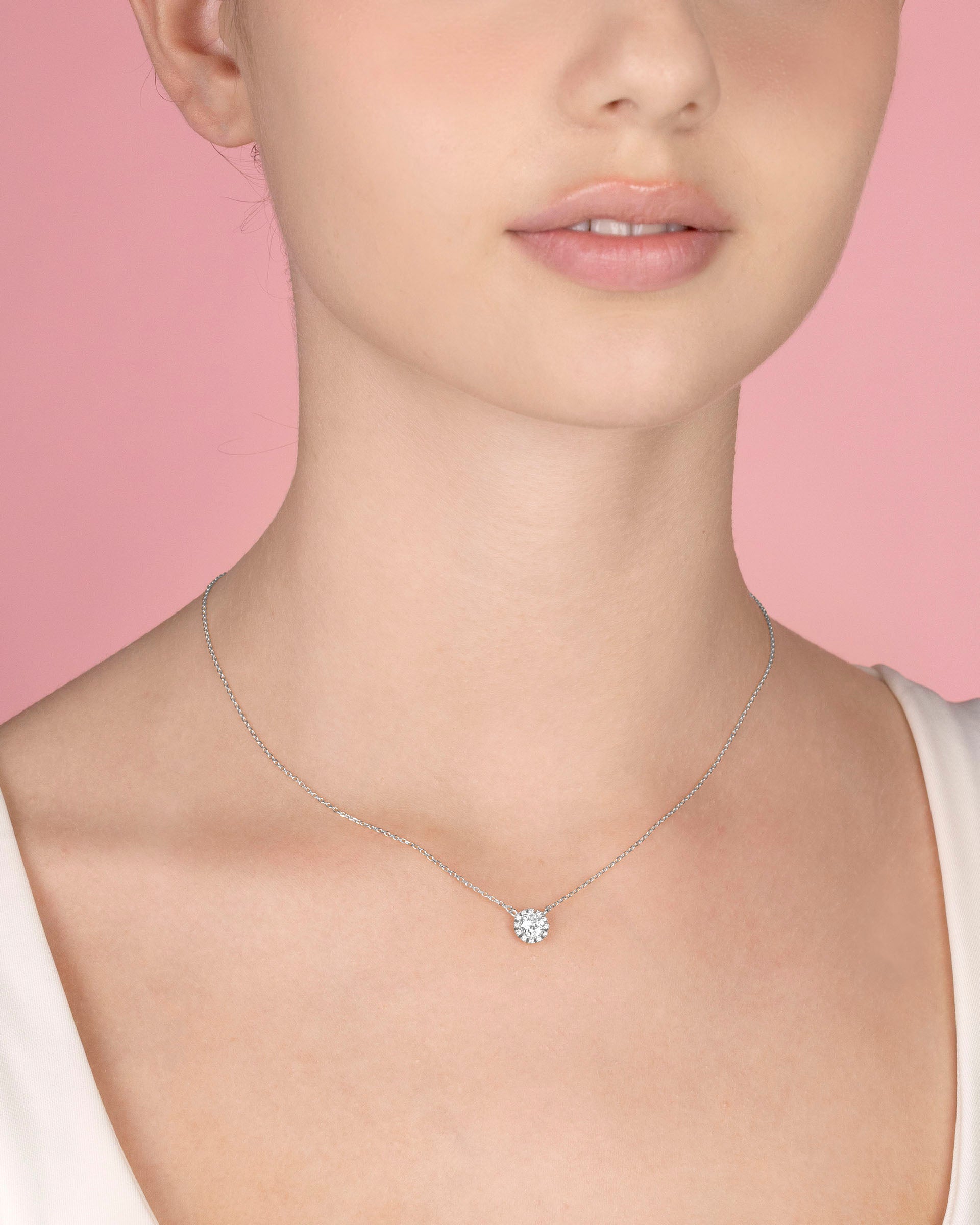 Corinne Sparkle Necklace in Silver