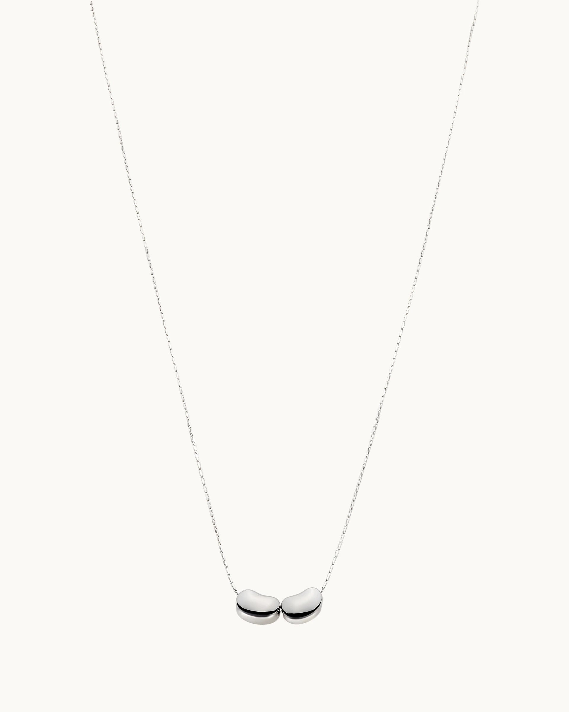 Erin Bean Necklace in Silver