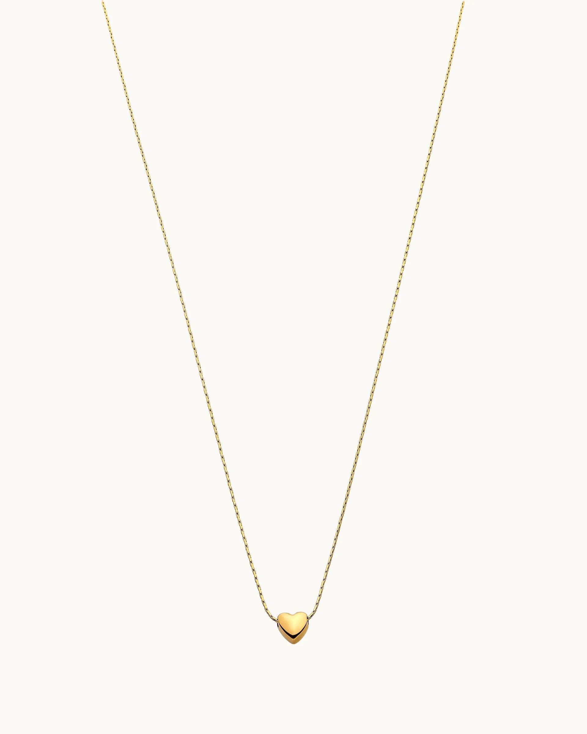 Pamela Heart Necklace in Gold