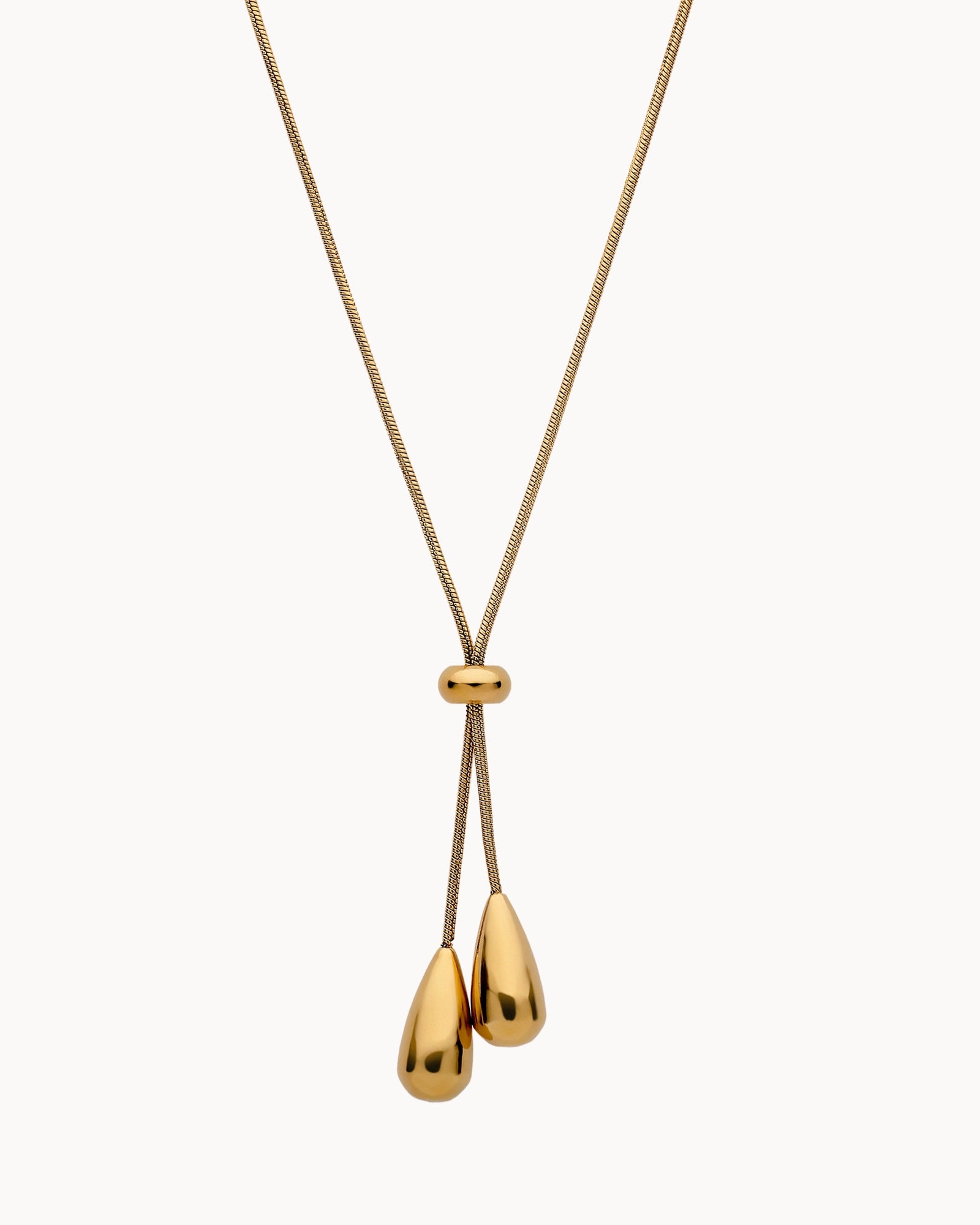Dixie Lariat Necklace in Gold