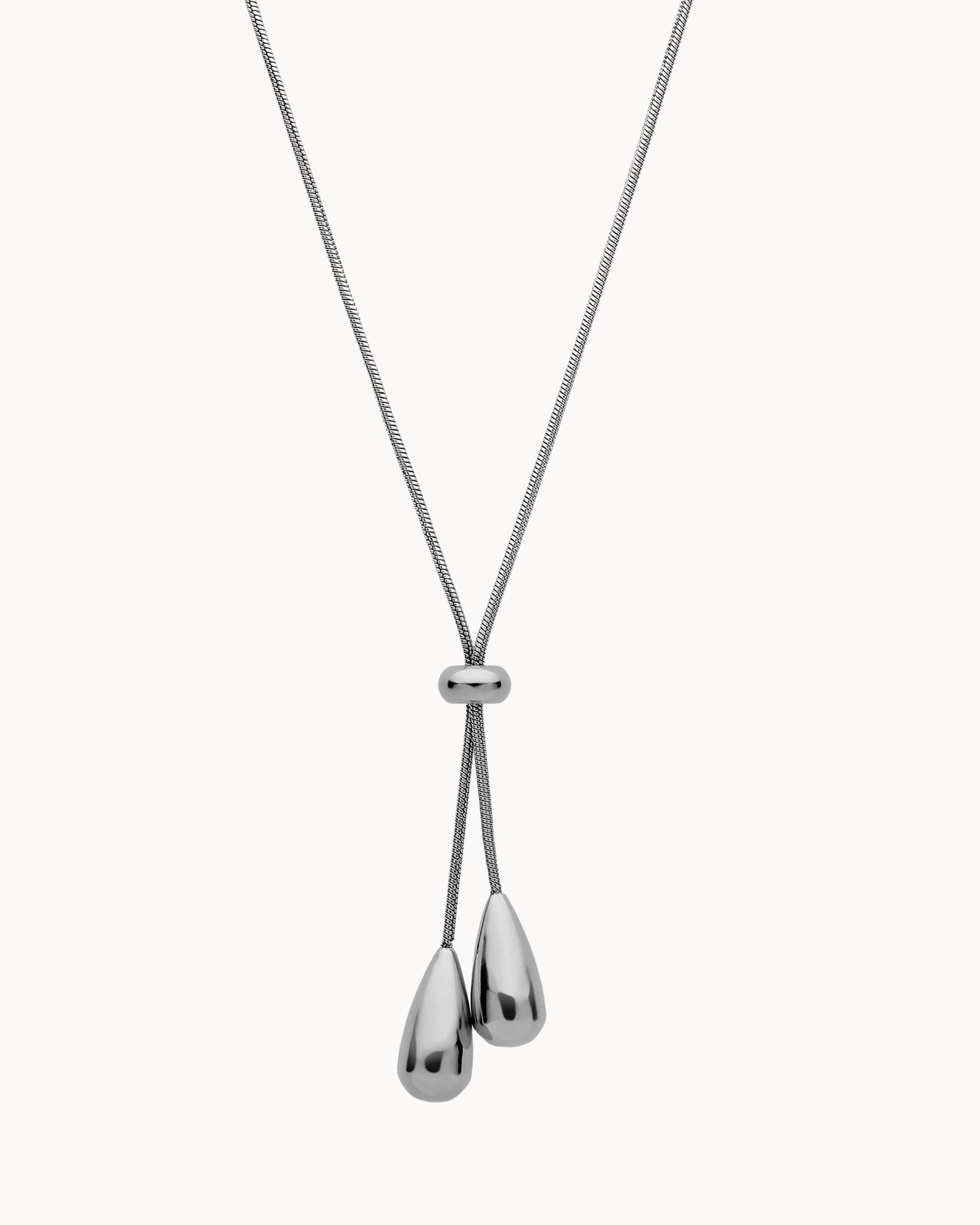 Dixie Lariat Necklace in Silver