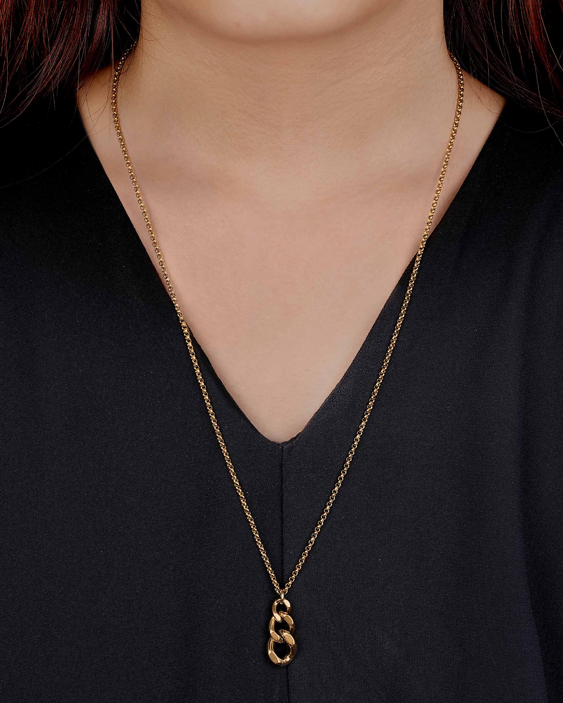 Aleah Chain Necklace in Gold