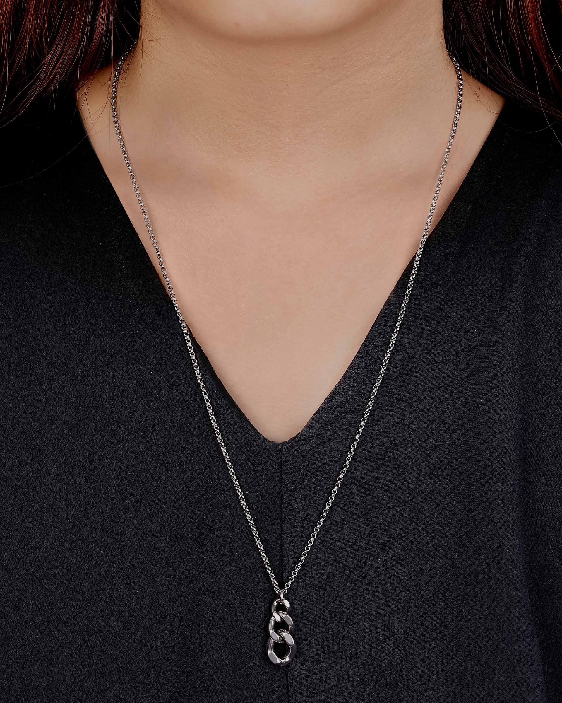 Aleah Chain Necklace in Silver