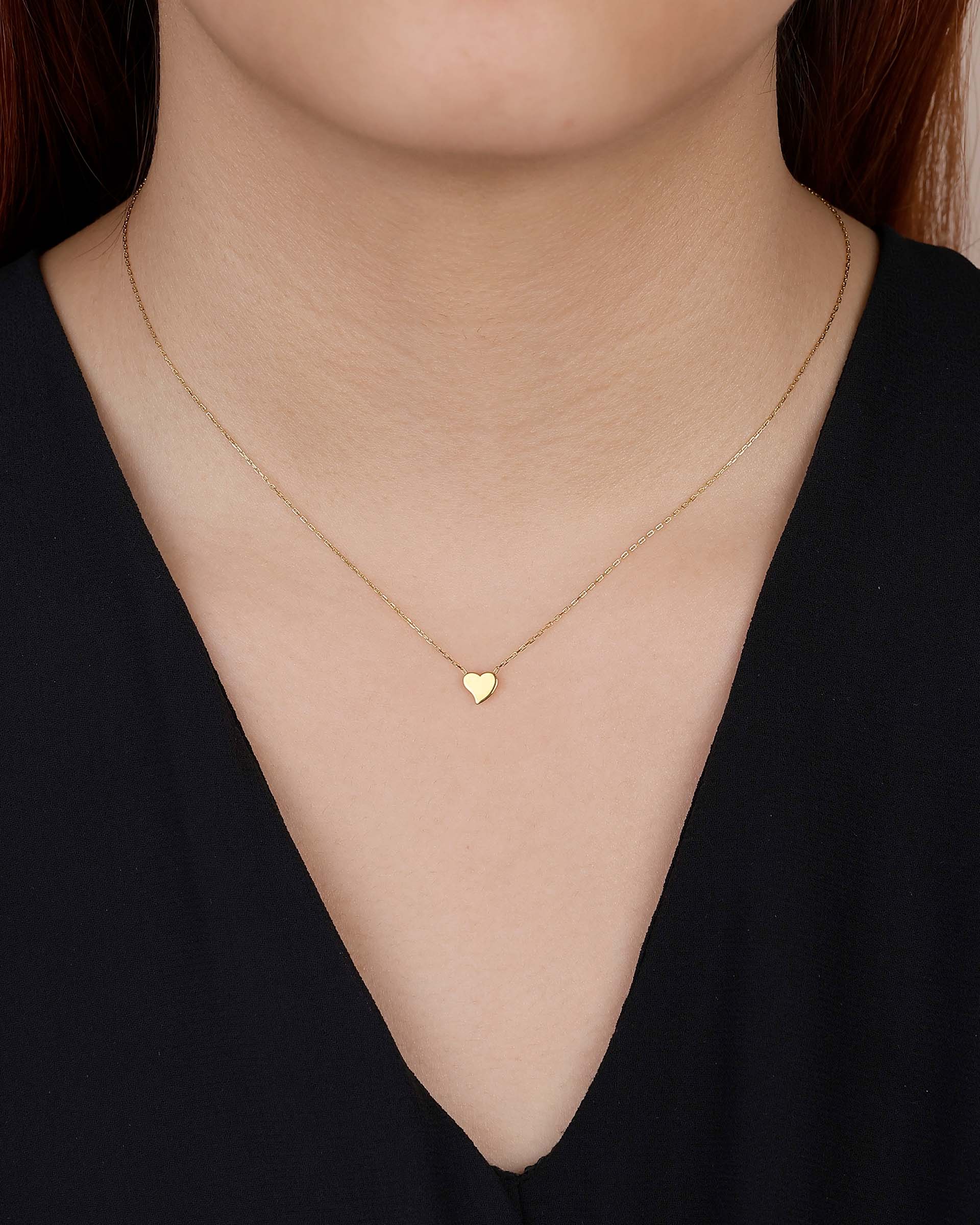 Berlin Heart Necklace in Gold