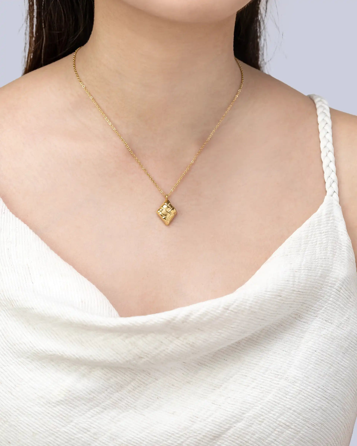 Gertrude Woven Necklace in Gold