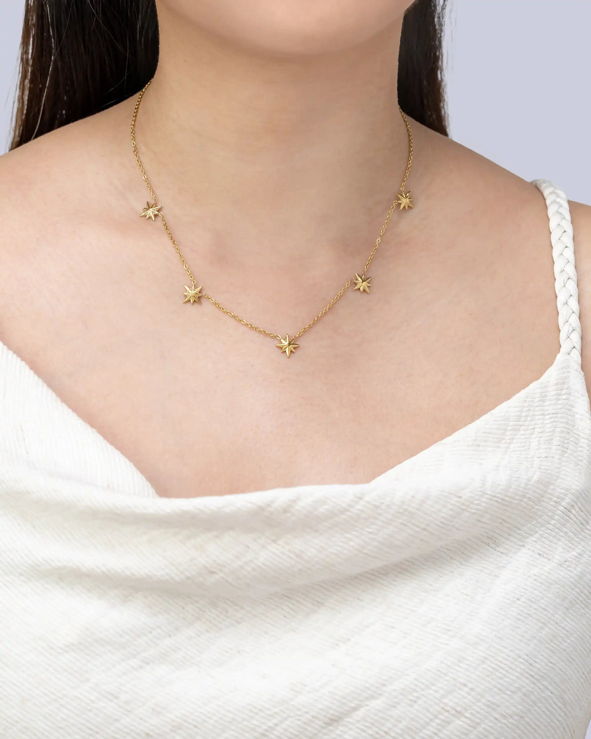 Juliana Starburst Necklace in Gold