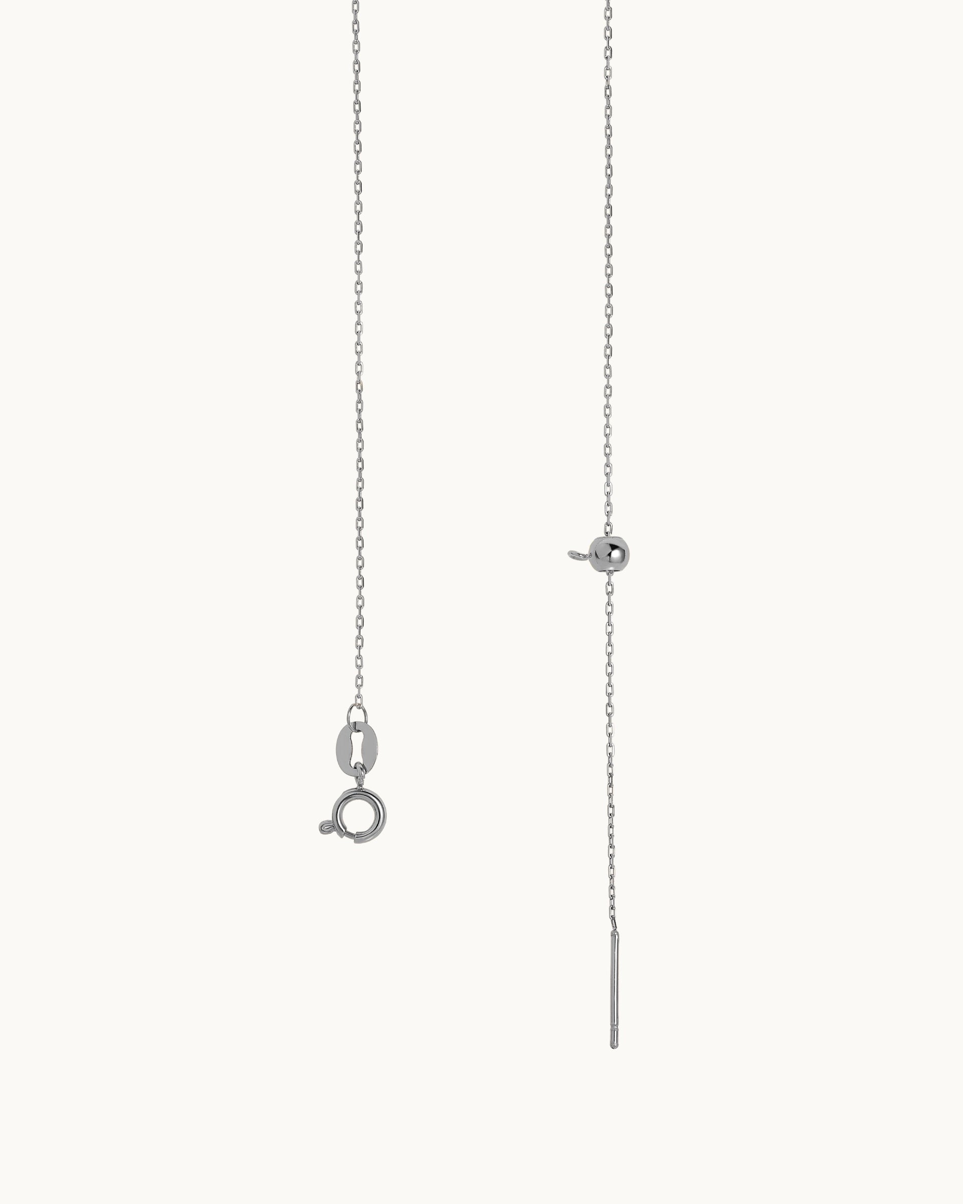 Deanna Heart Necklace in Silver