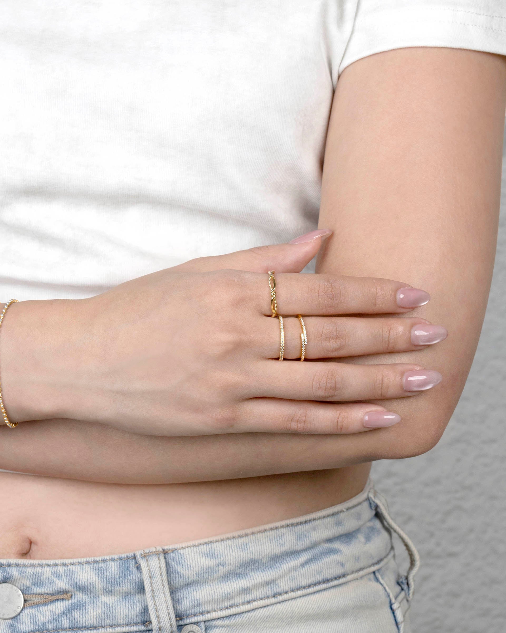 Rica Eternity Ring in Gold - Diamond