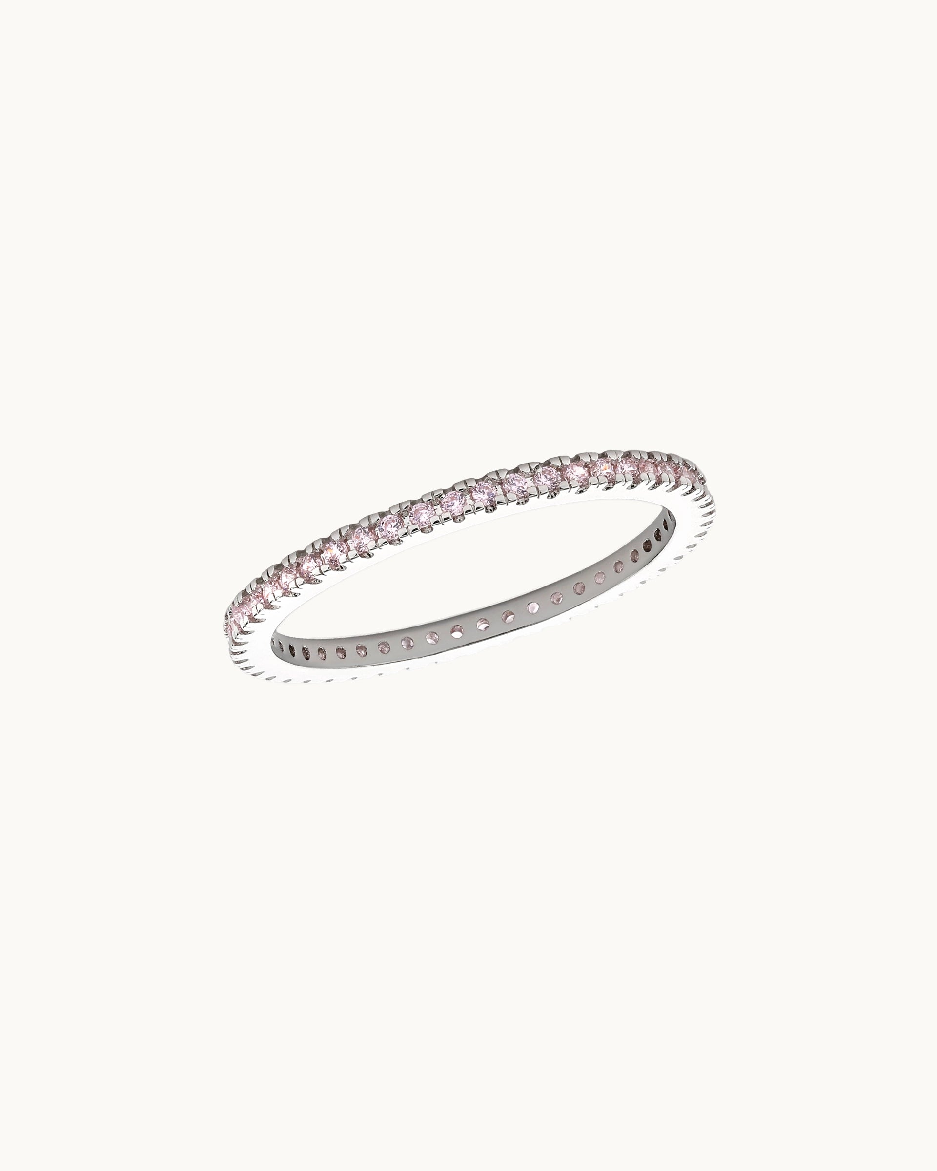 Rica Eternity Ring in Silver - Rose