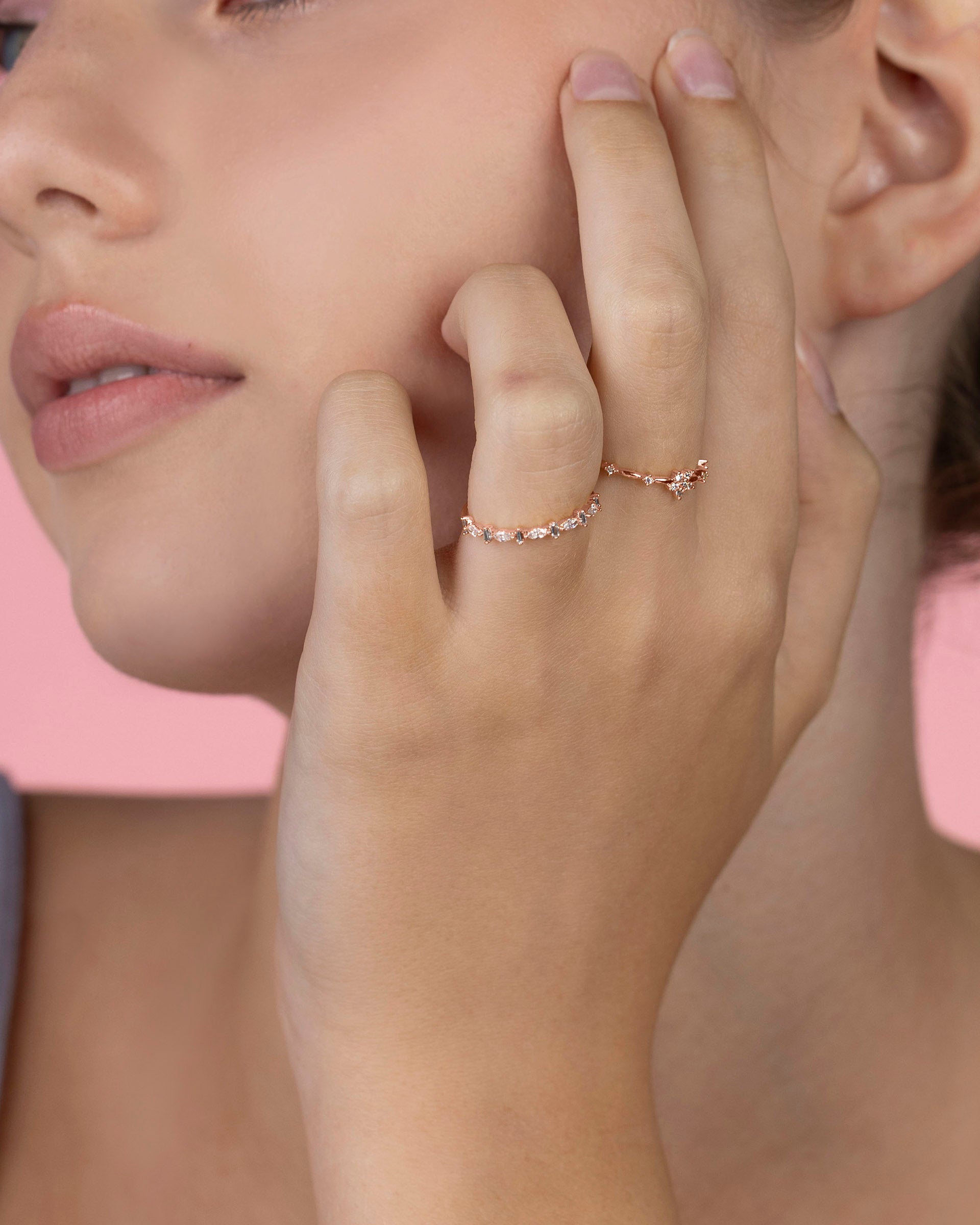 Andrea Floral Ring in Rose Gold