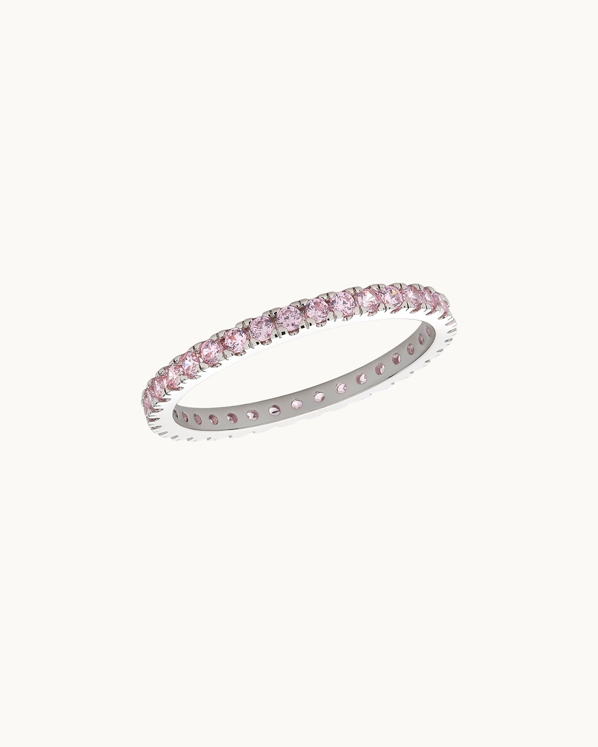 Stacey Eternity Ring in Silver - Rose