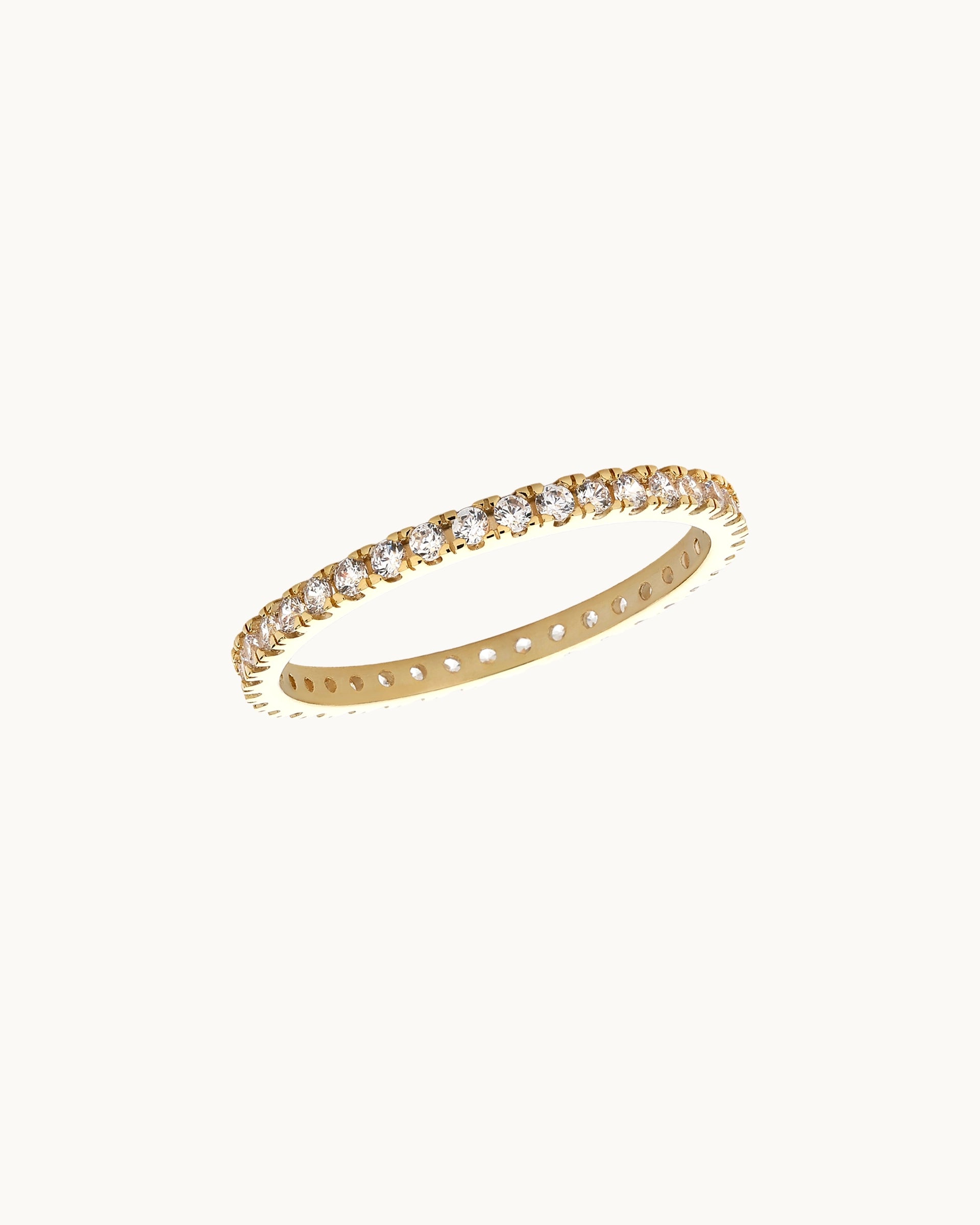 Stacey Eternity Ring in Gold - Diamond