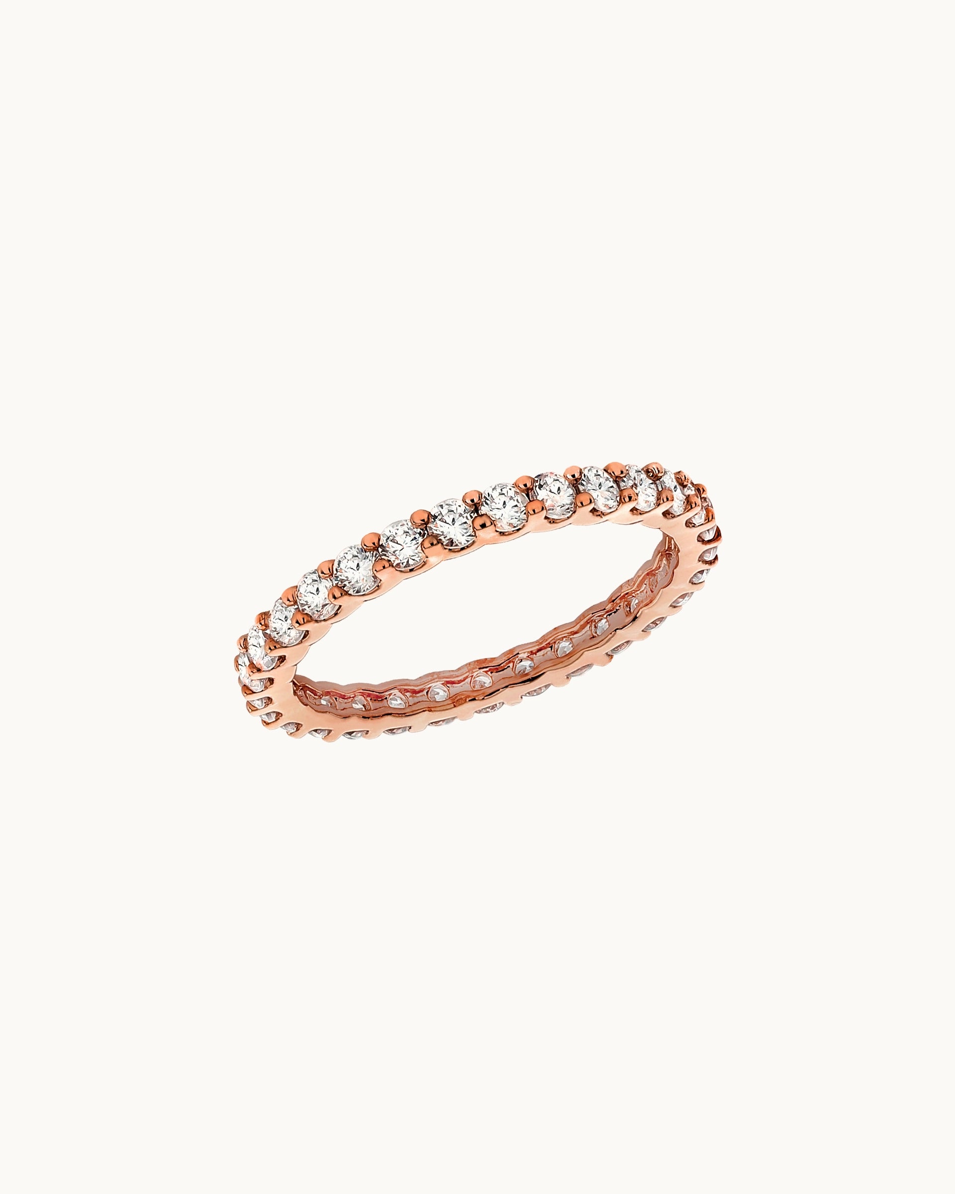 Moxie Eternity Ring in Rose Gold - Diamond