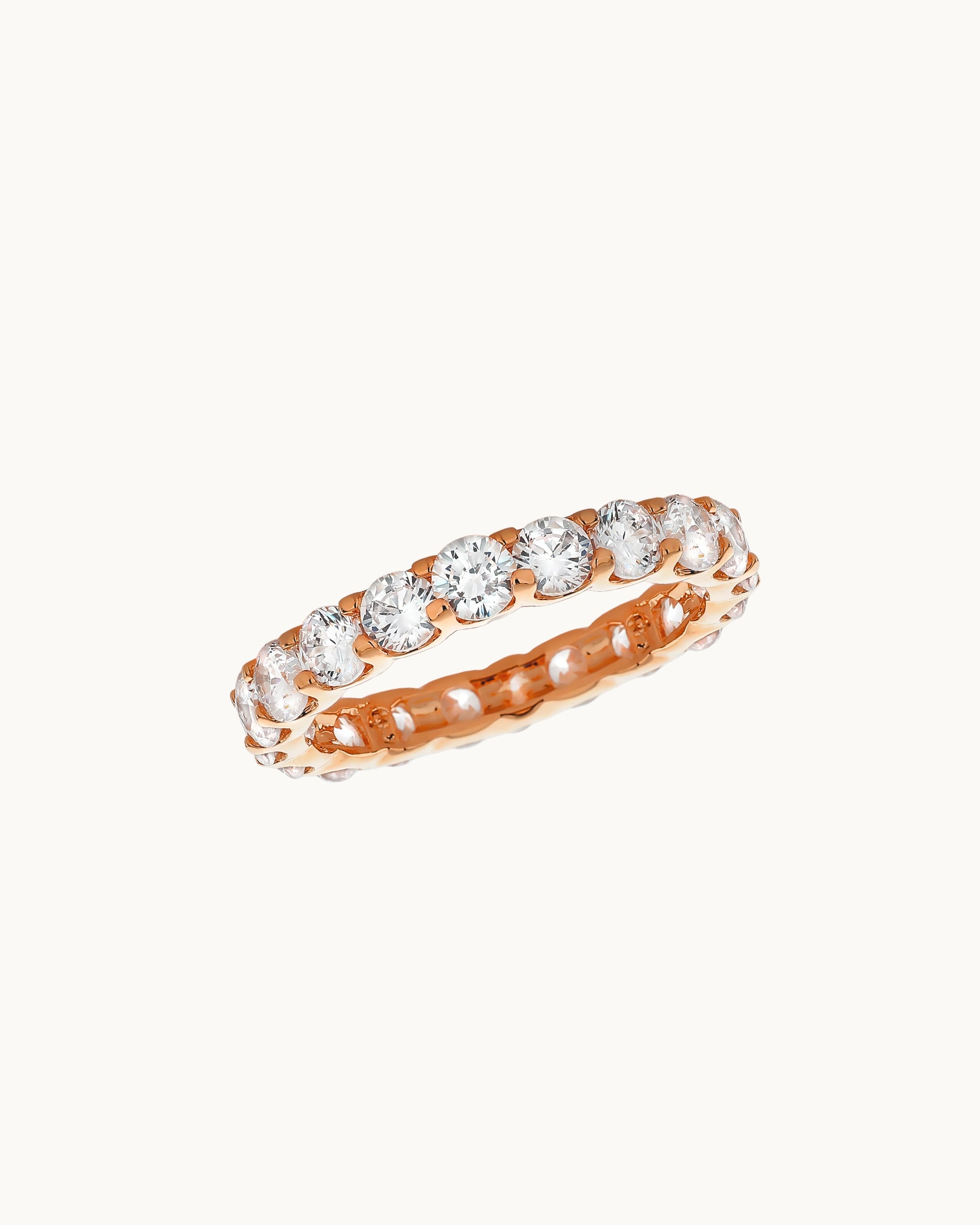 Alexis Eternity Ring in Rose Gold - Diamond