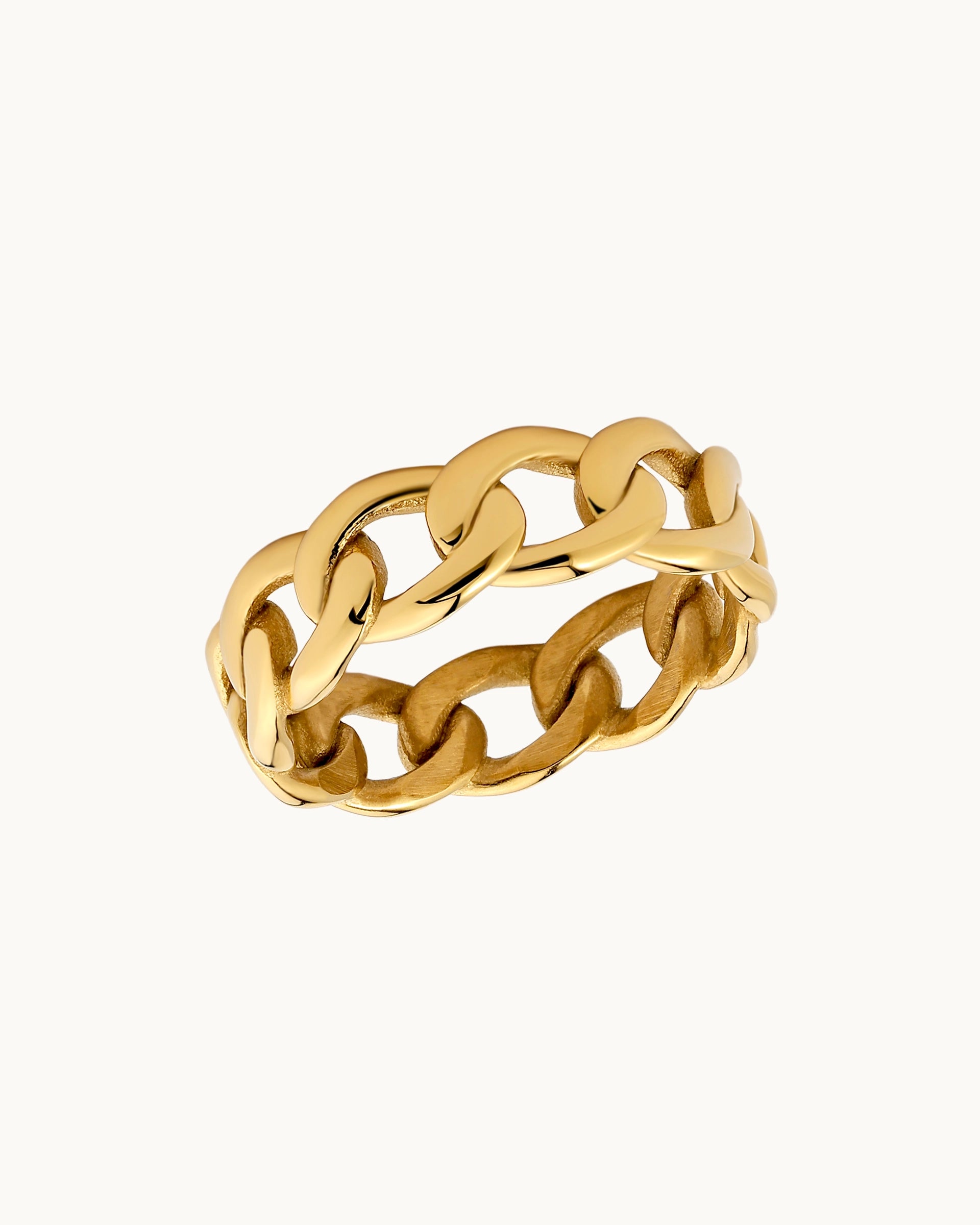 Shayna Chain Ring in Gold