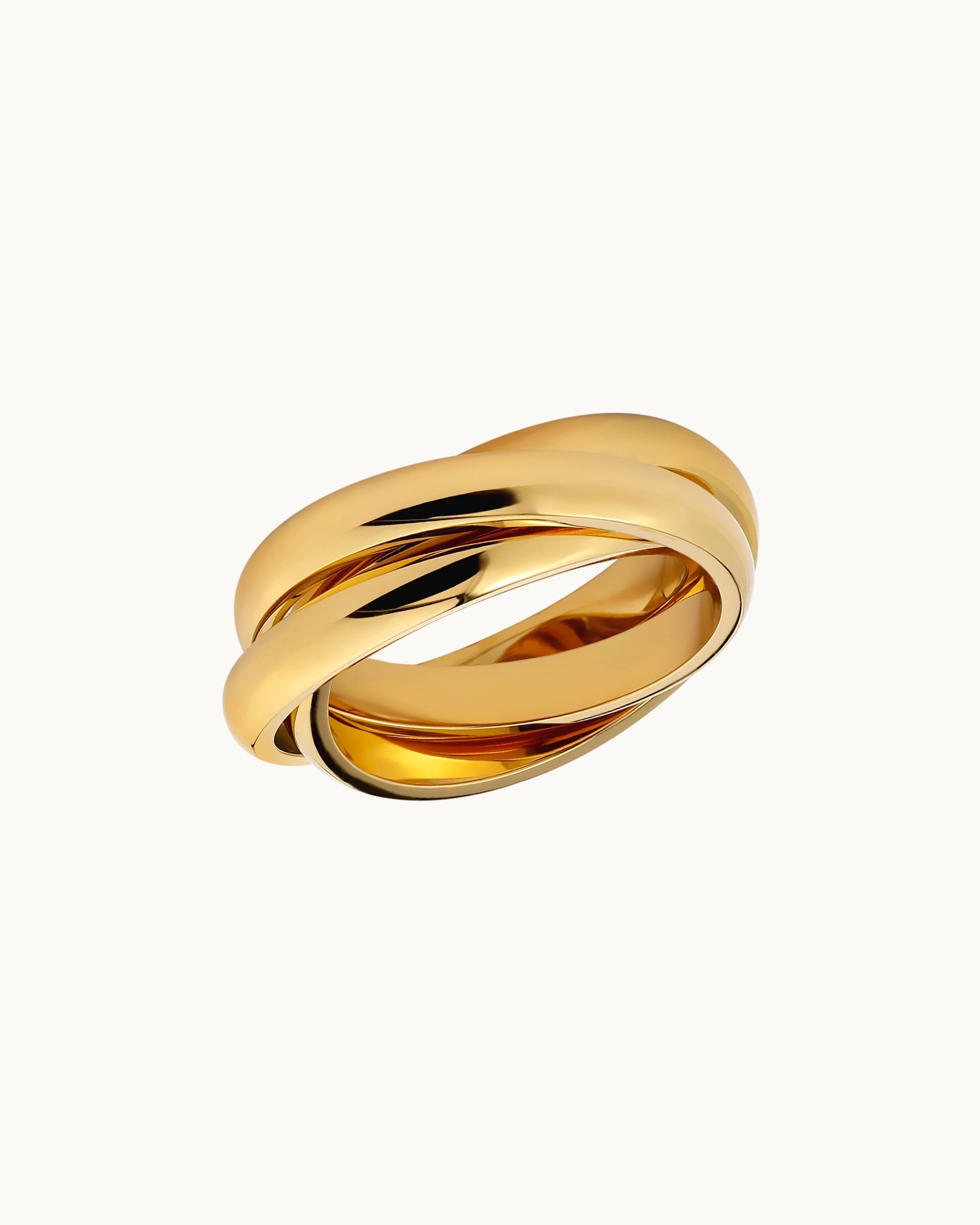 Alissa Interlocking Ring in Gold