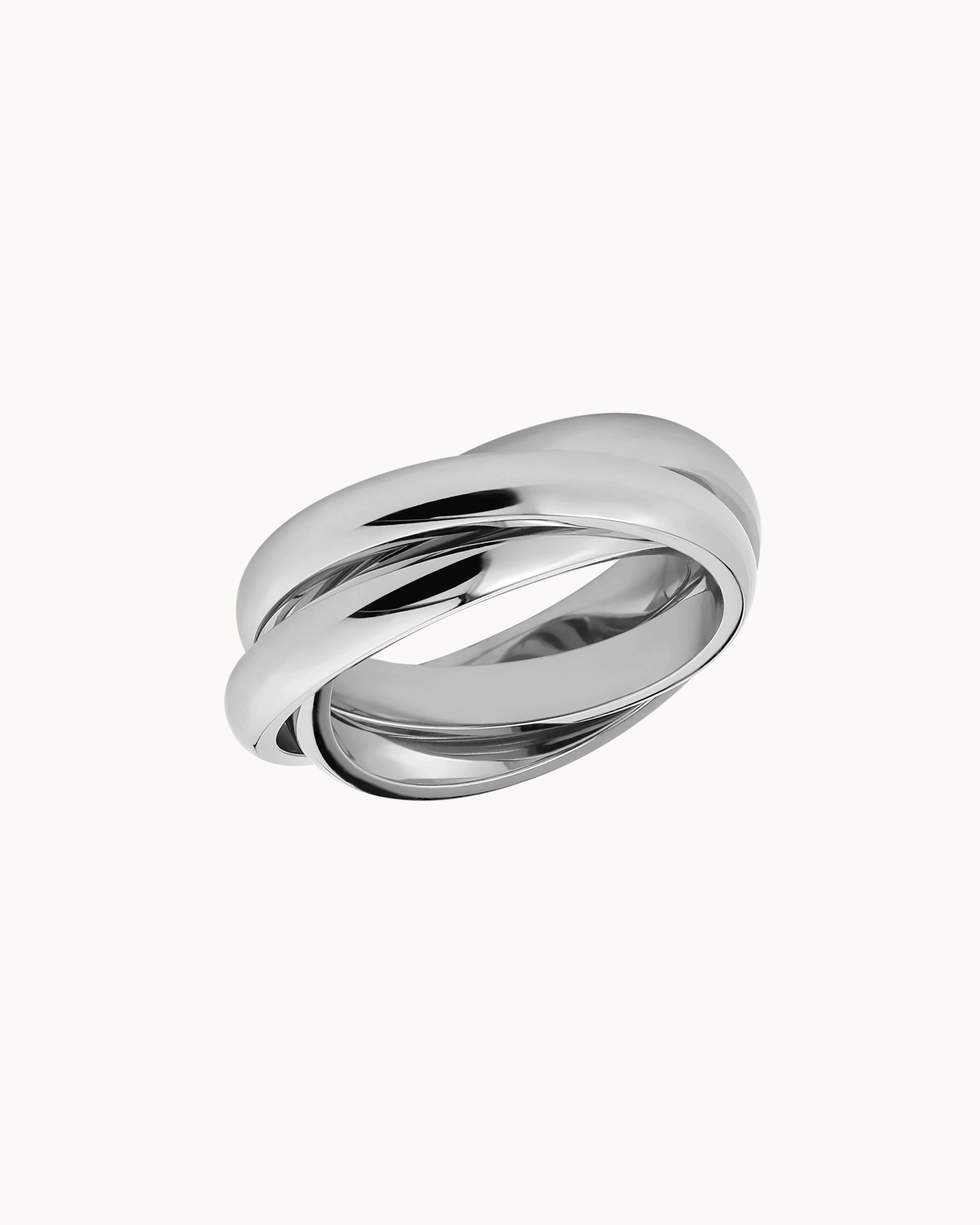 Alissa Interlocking Ring in Silver