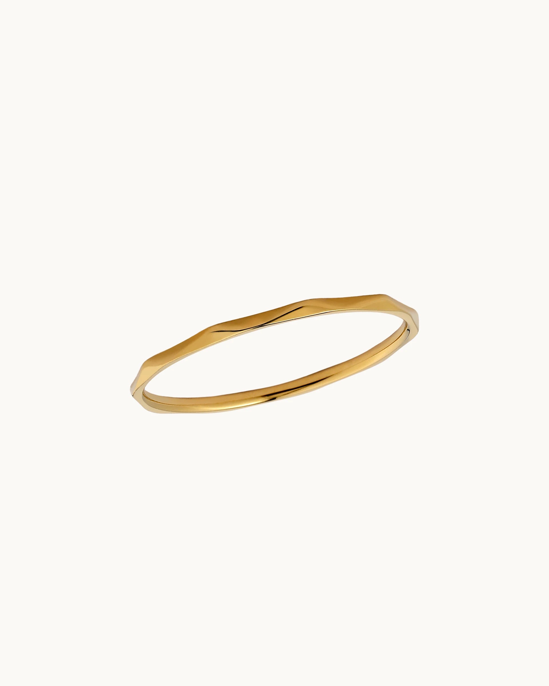 Lily Faceted Ring in Gold