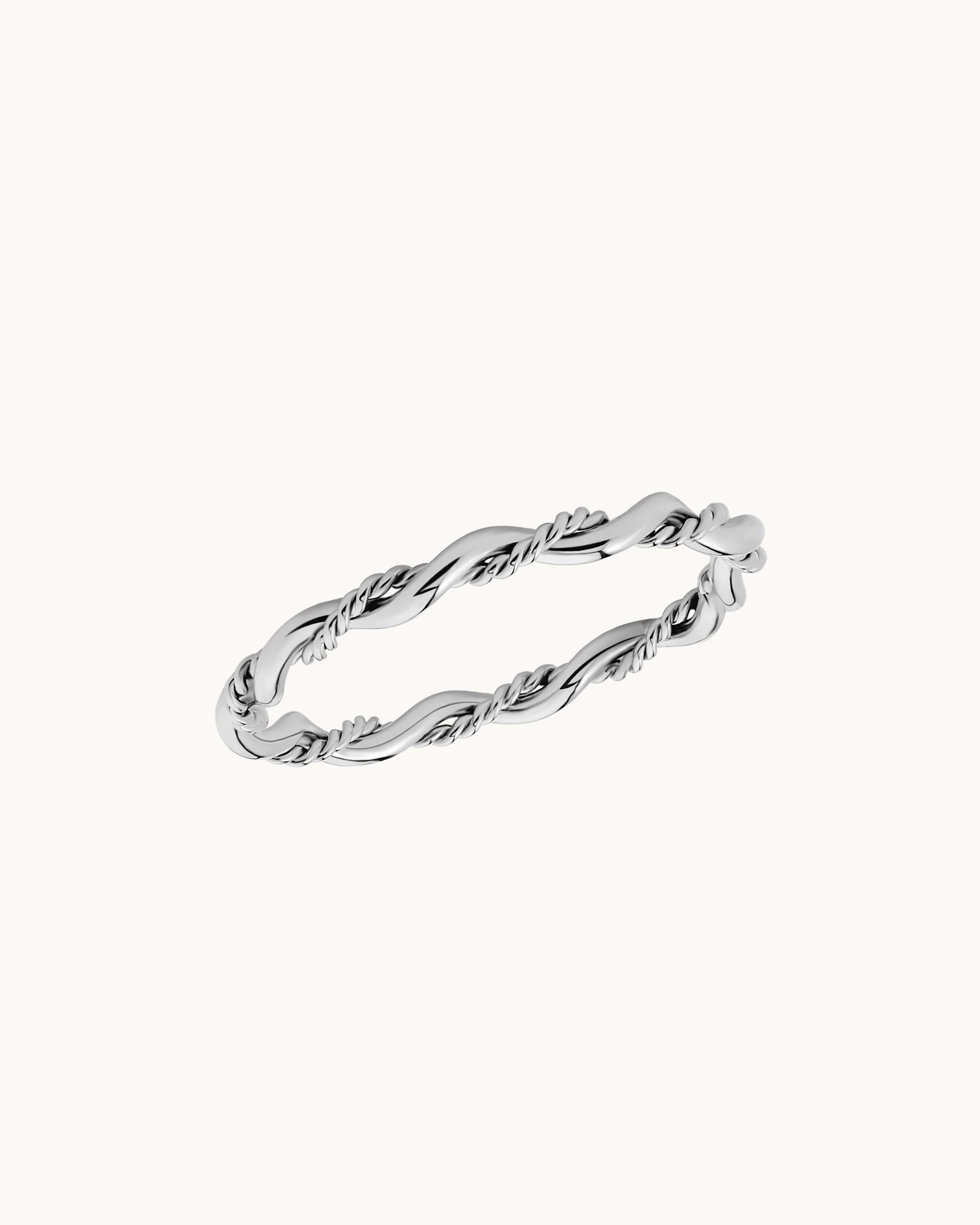 Joselyn Twisted Ring in Silver