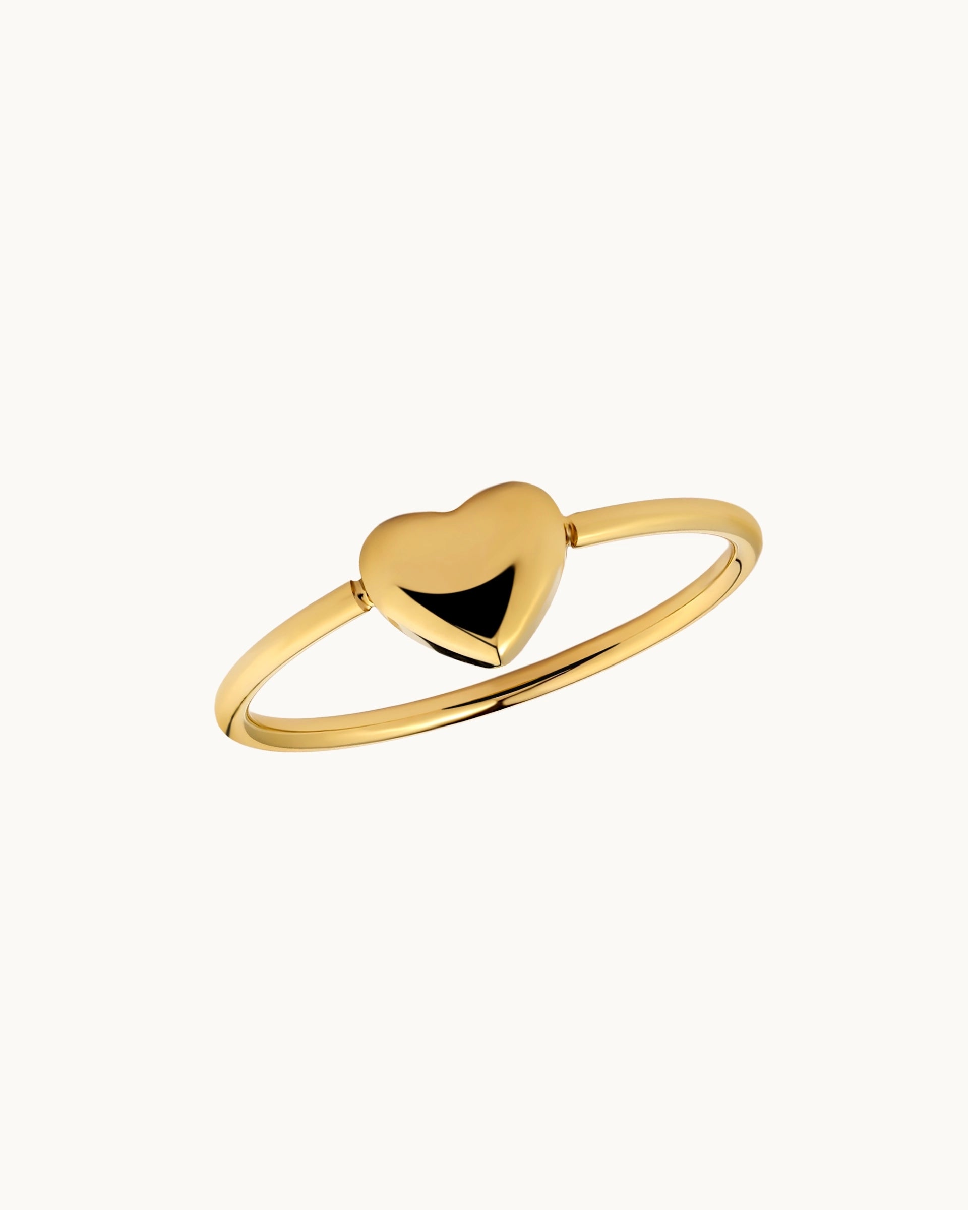 Veronica Heart Ring in Gold