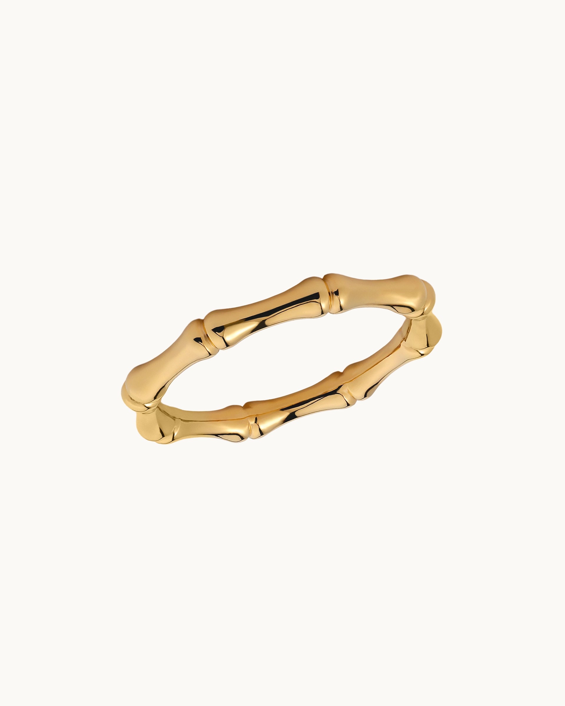 Raegan Bamboo Ring in Gold