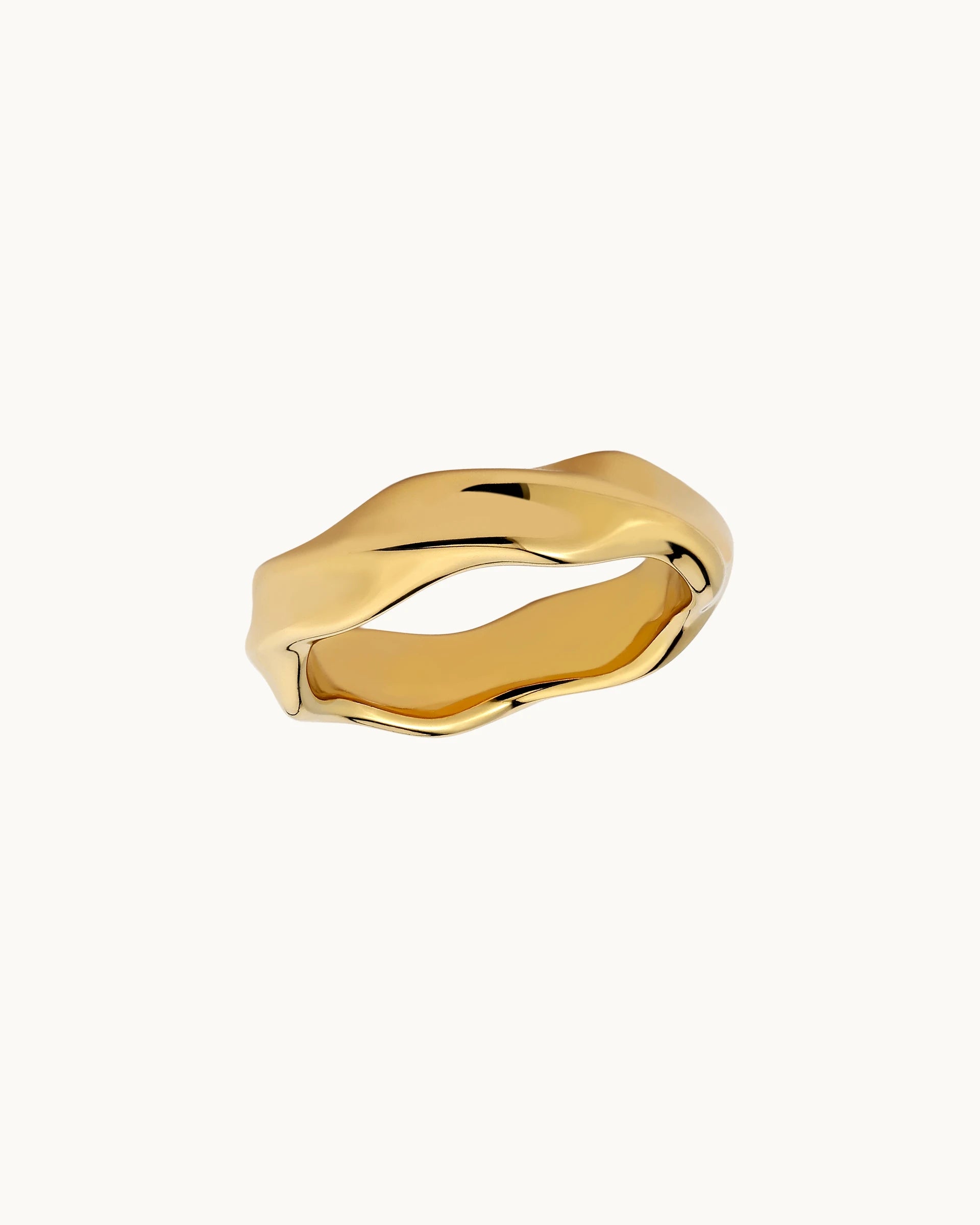 Janae Curve Ring in Gold
