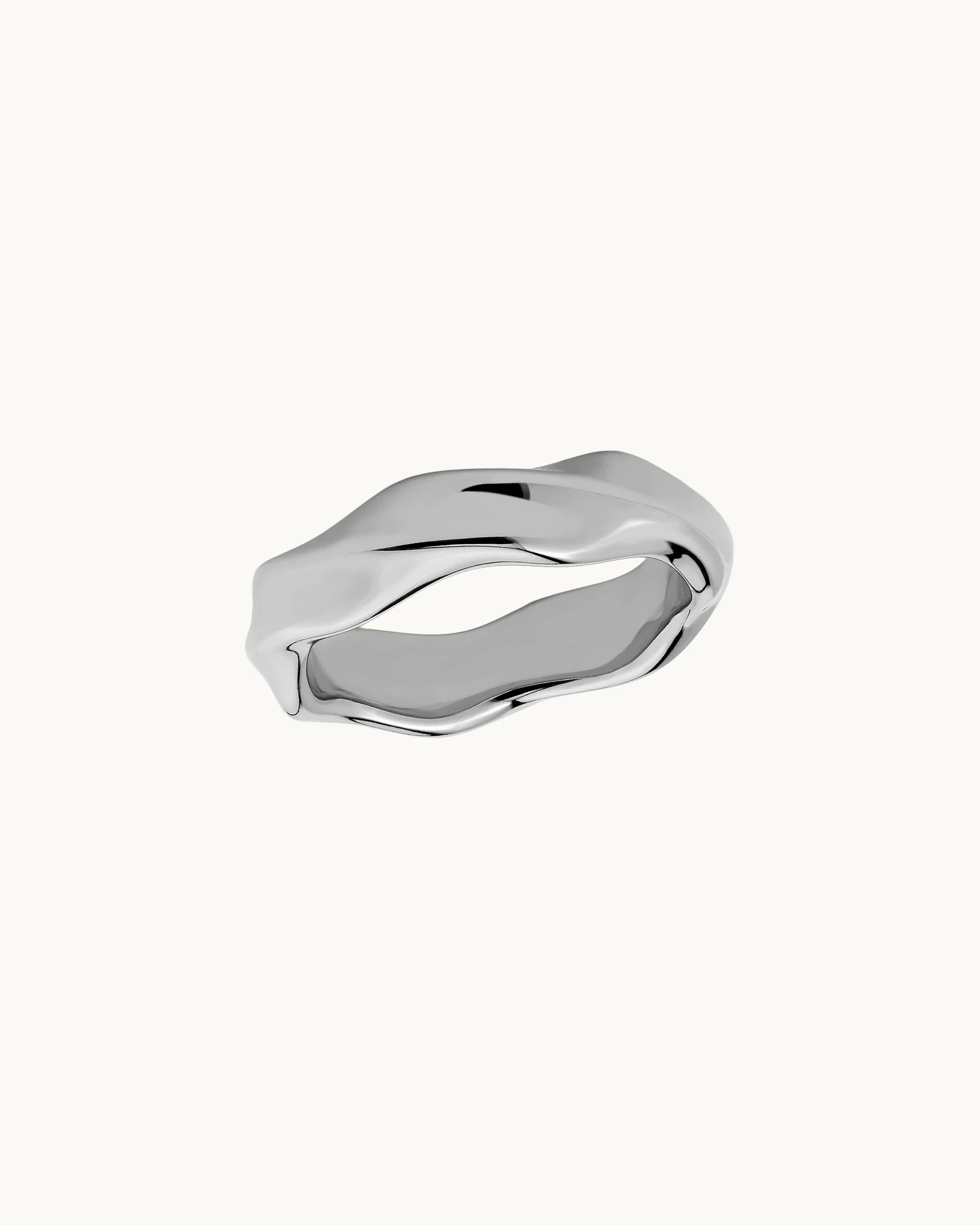 Janae Curve Ring in Silver