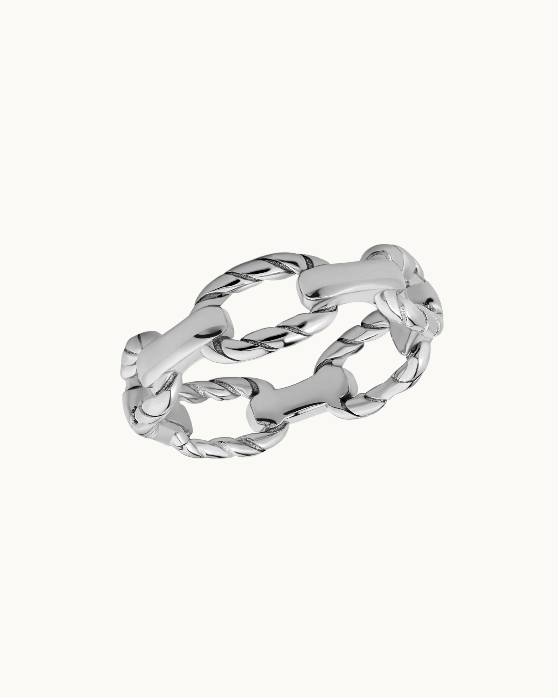 Janet Chain Ring in Silver