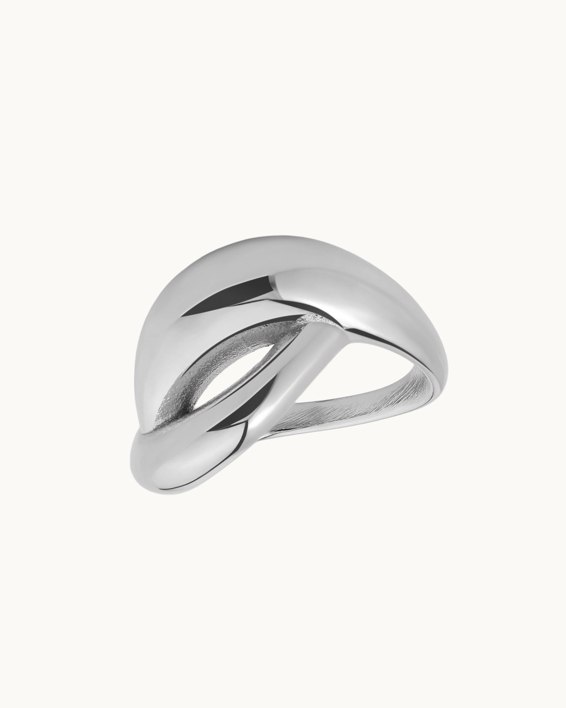 Aliza Curve Ring in Silver