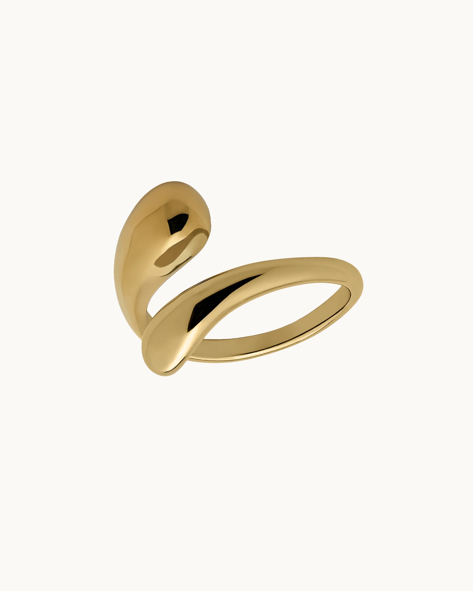 Imelda Teardrop Open Ring in Gold