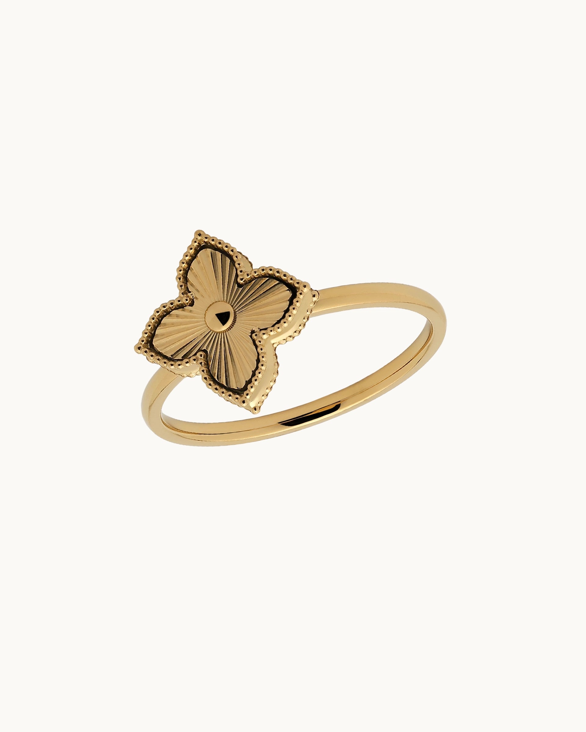 Antonia Floral Ring in Gold