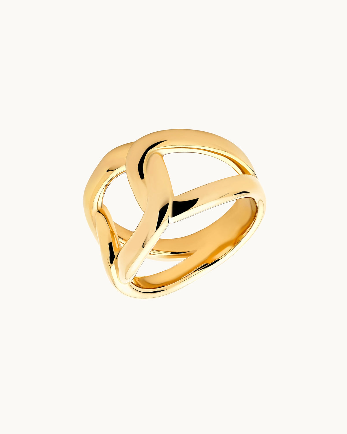 Ettie Chunky Chain Ring in Gold
