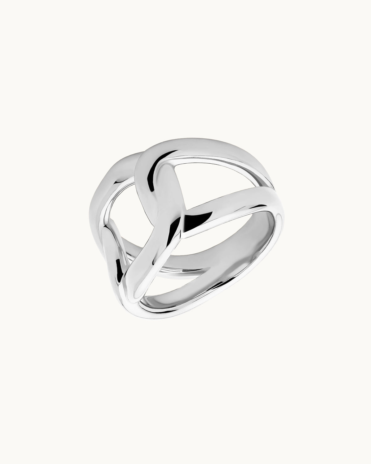Ettie Chunky Chain Ring in Silver
