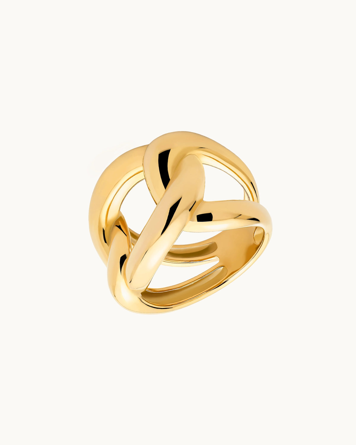 Elettra Bold Chain Link Ring in Gold
