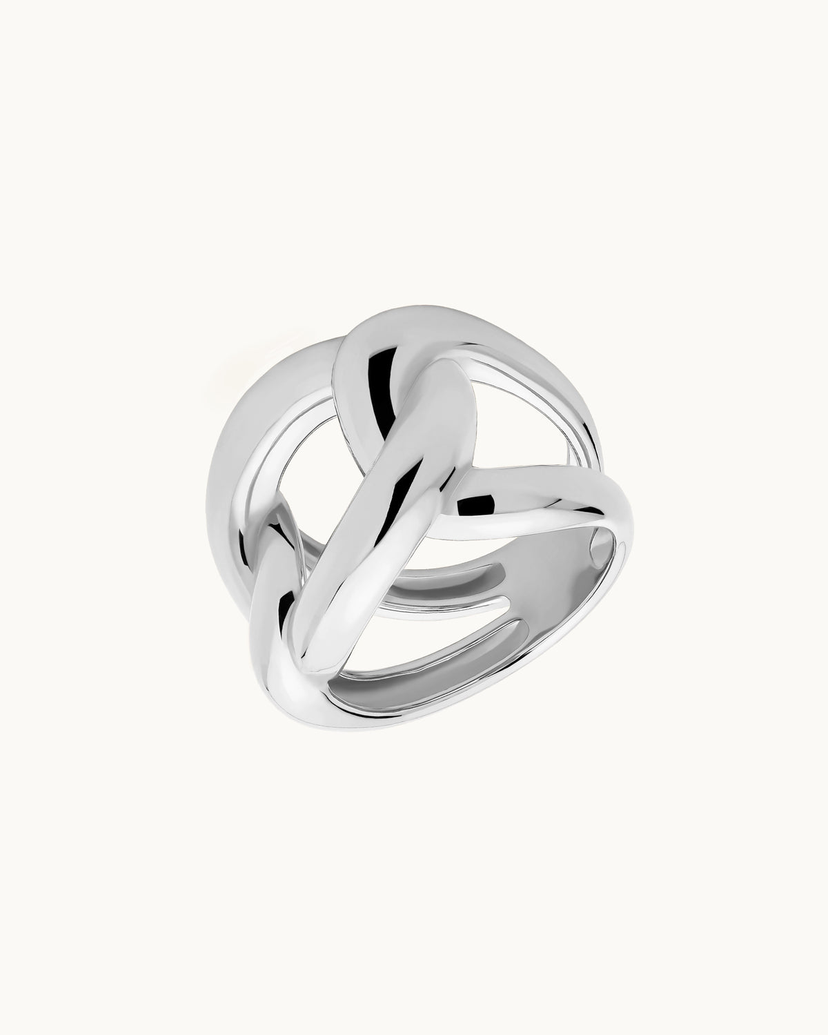 Elettra Bold Chain Link Ring in Silver
