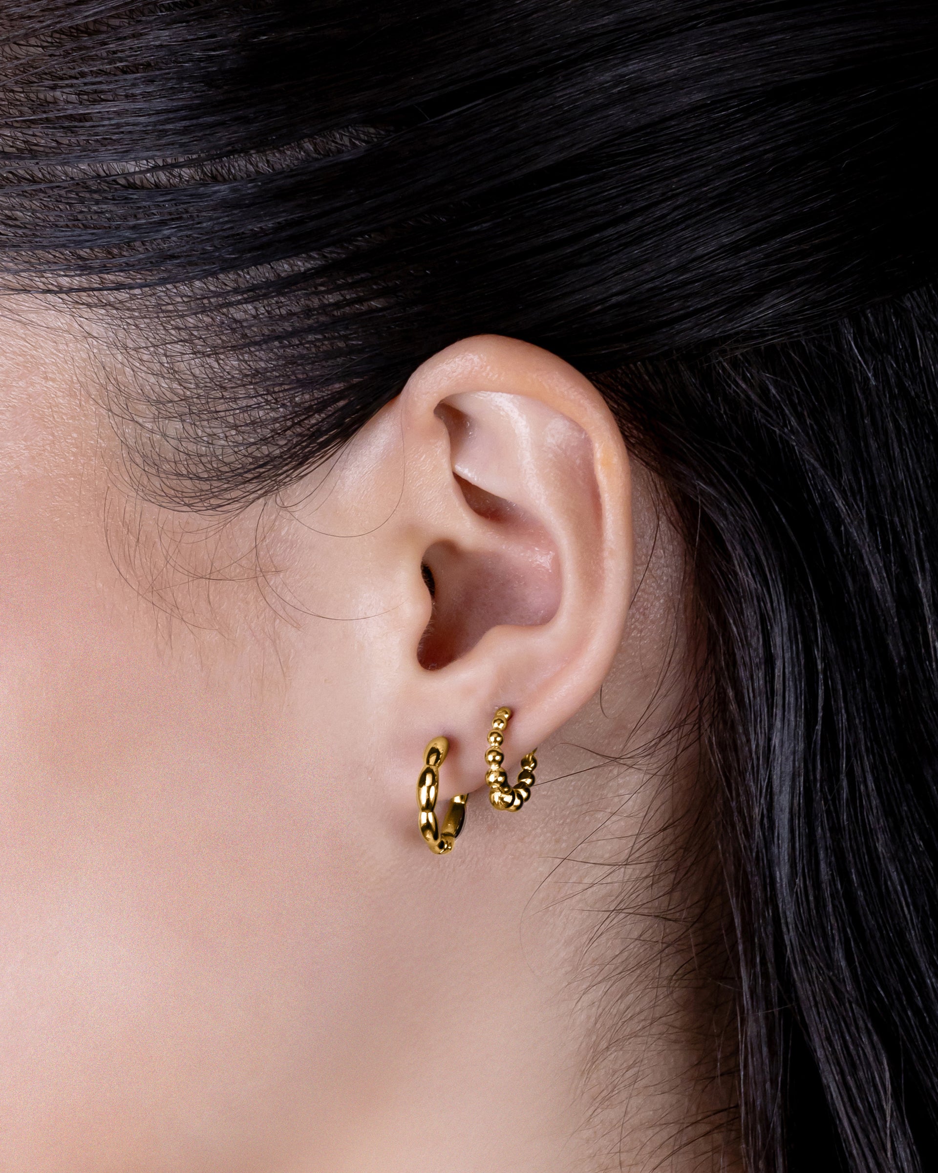 Siena Hoop Earrings in Gold