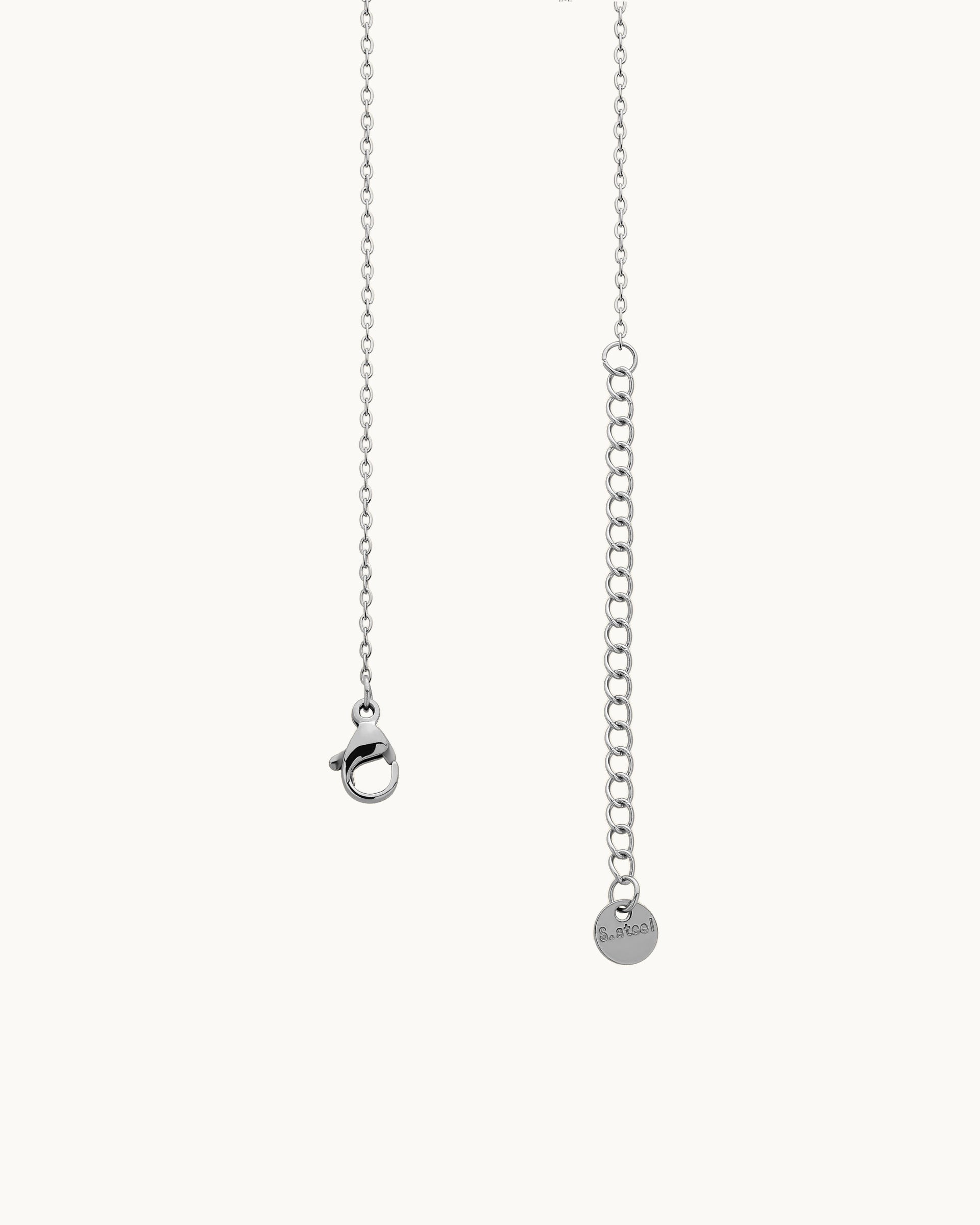 Delilah Butterfly Charm Necklace in Silver